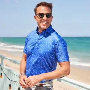 Featherweight Flex Polo Tequila Shot Blue