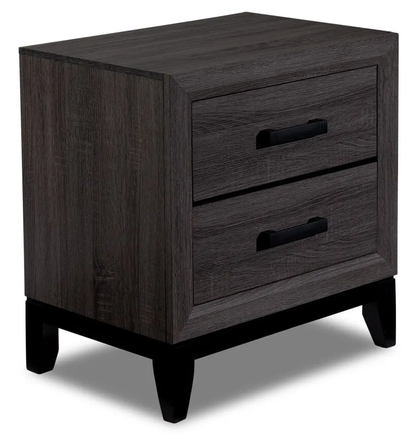 Fog Night Table - Grey, Black