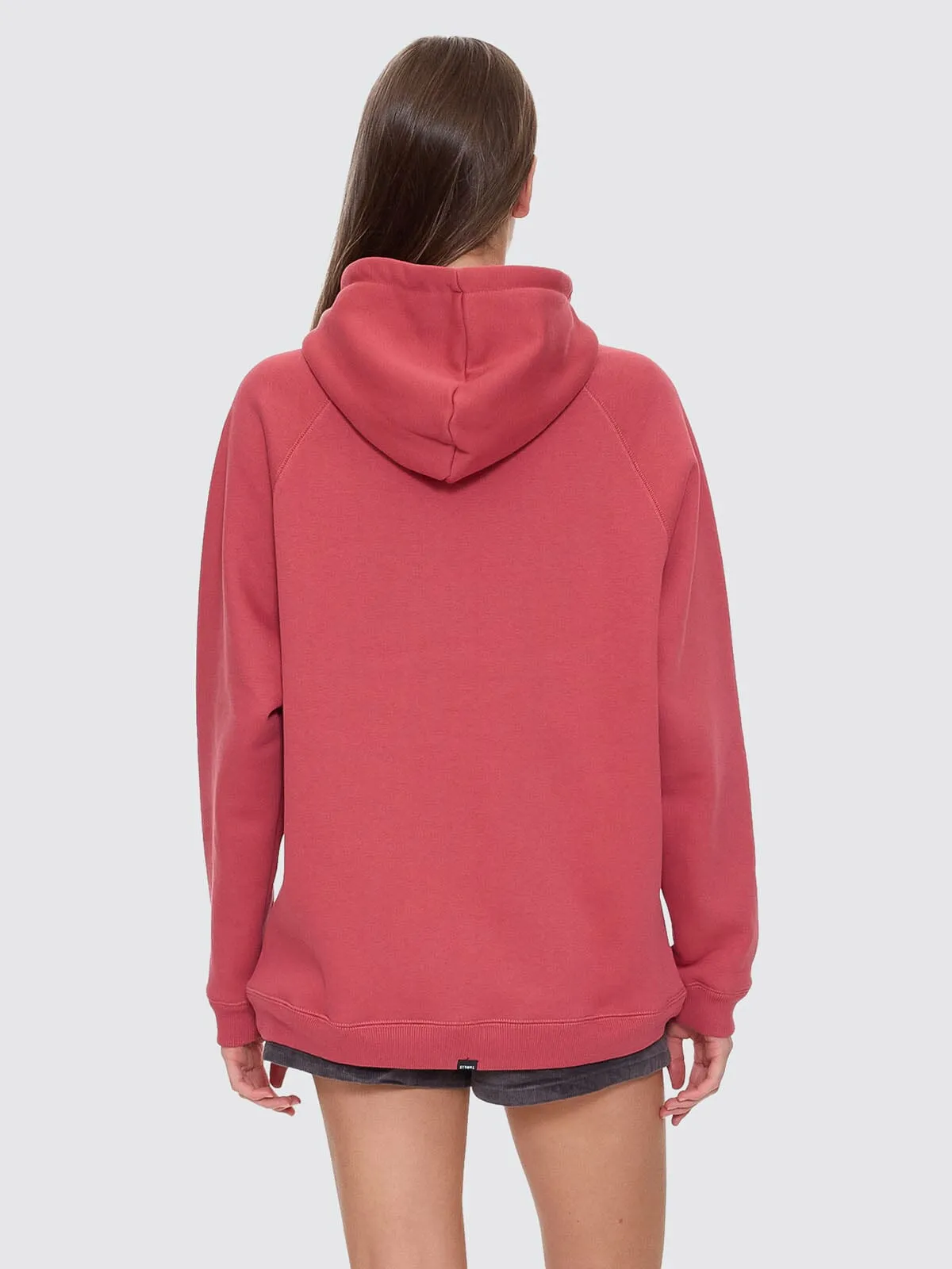 Fortune Favours Raglan Hood - Redwood
