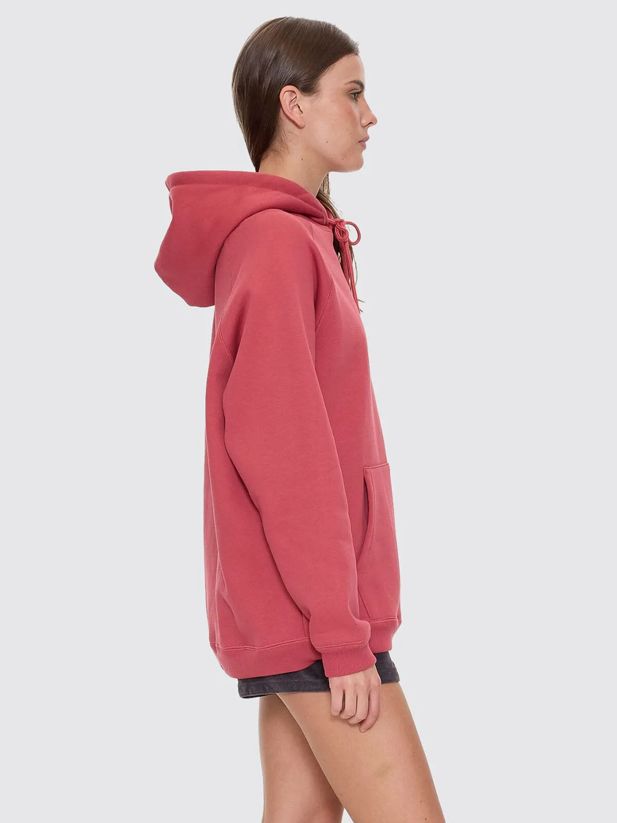 Fortune Favours Raglan Hood - Redwood