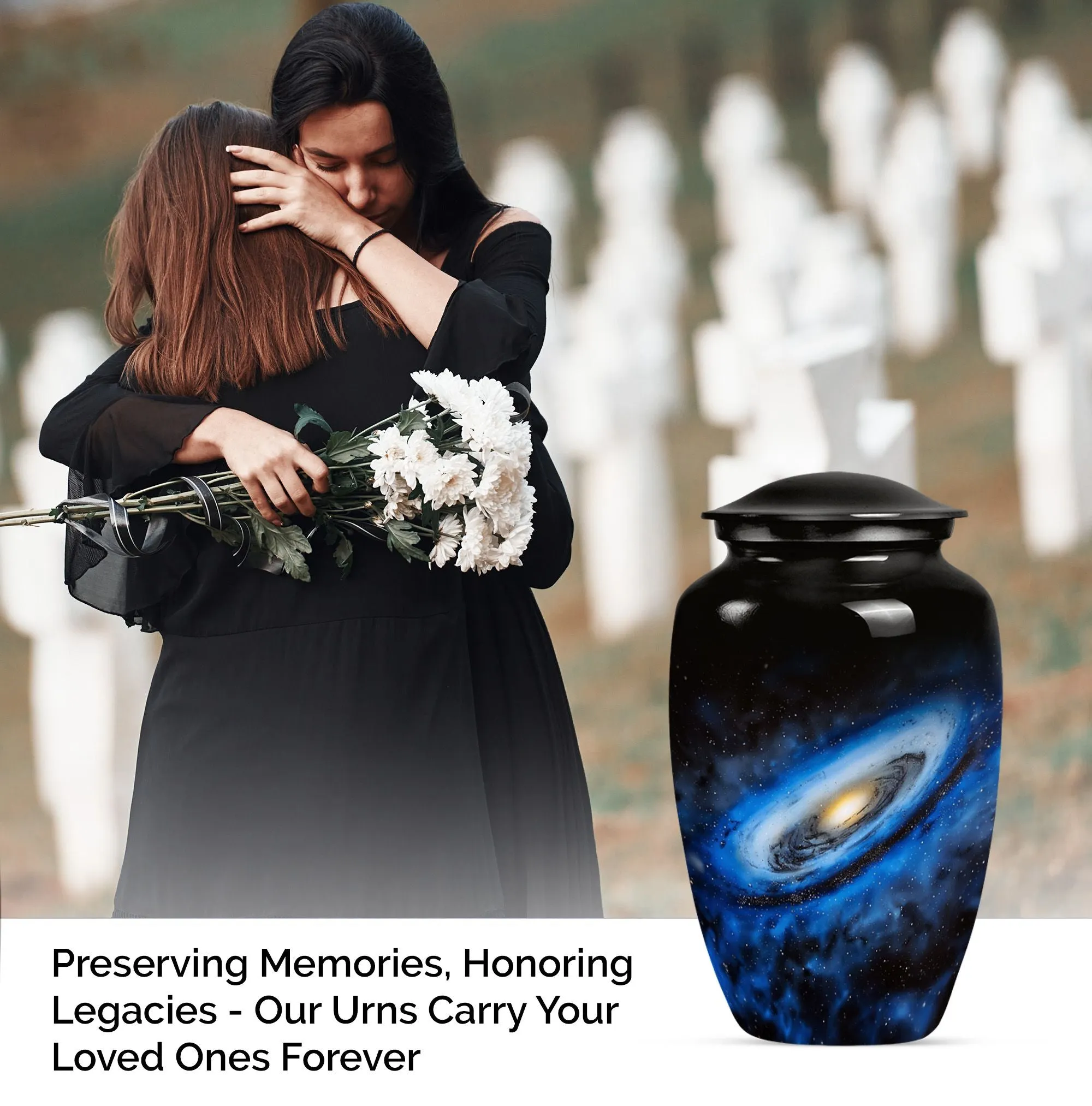Galaxy Urn for Subtle Commemoration - Large Women's Cremation