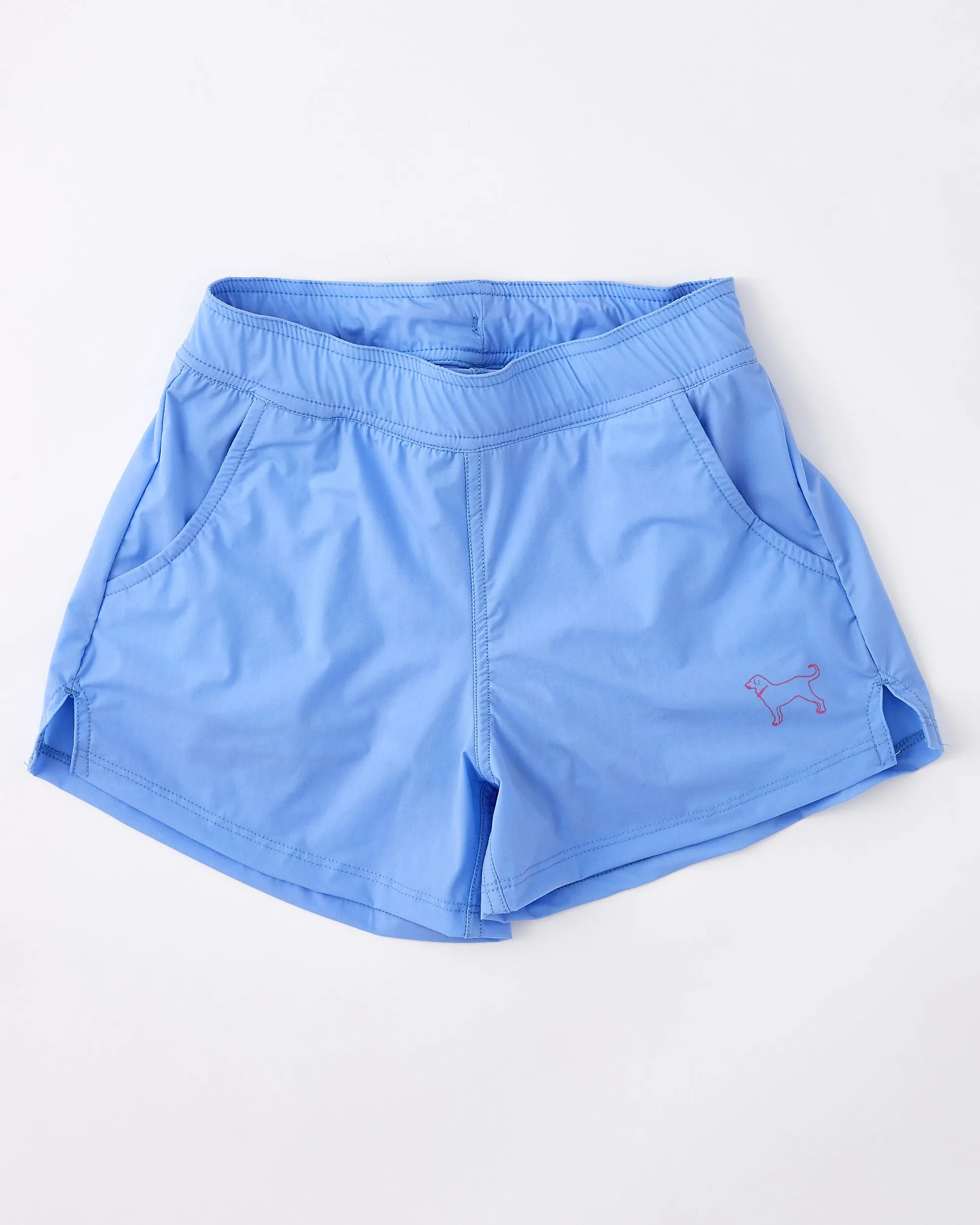 Girls Black Dog Swim Shorts