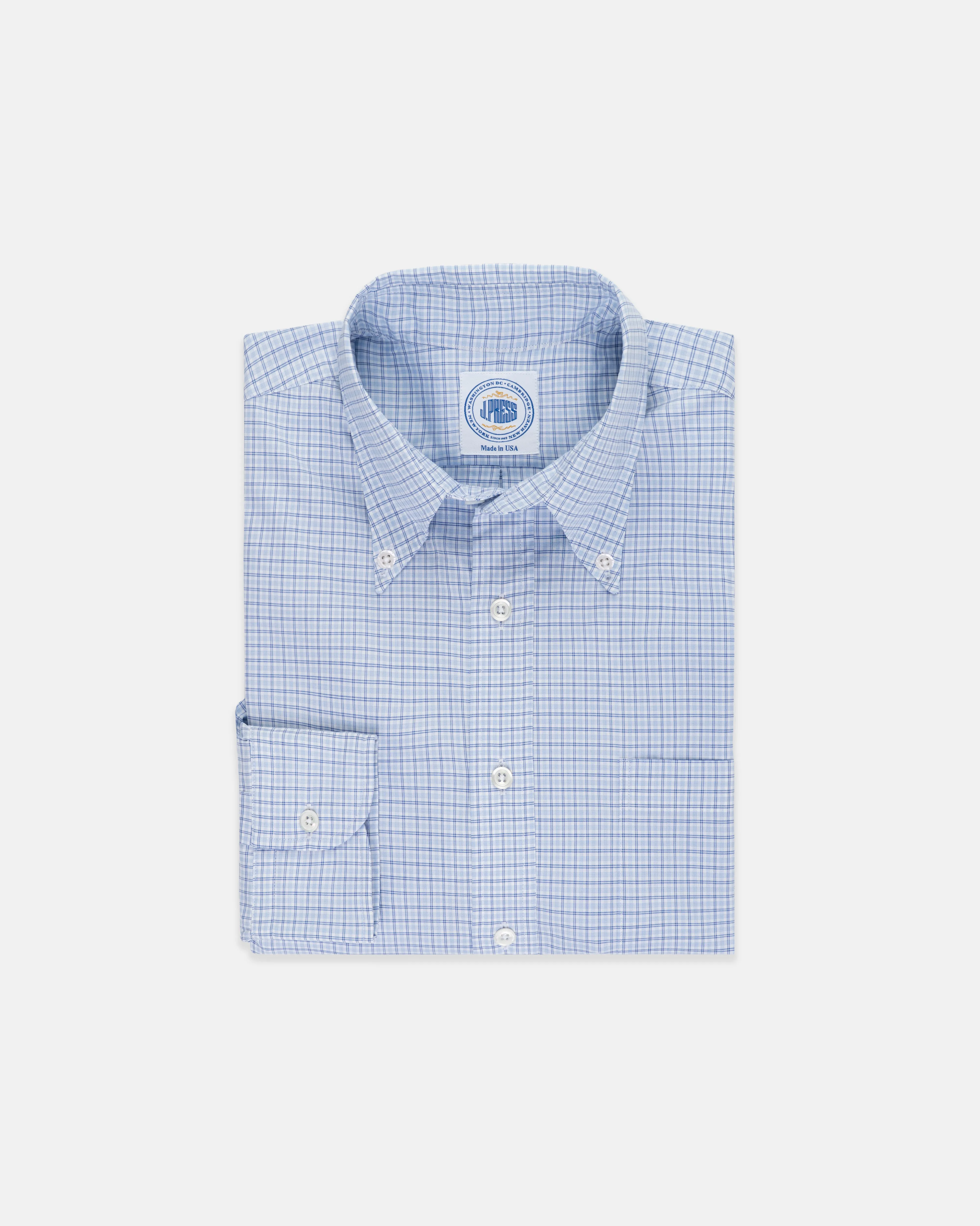GOLD LABEL DRESS SHIRT - BLUE CHECK
