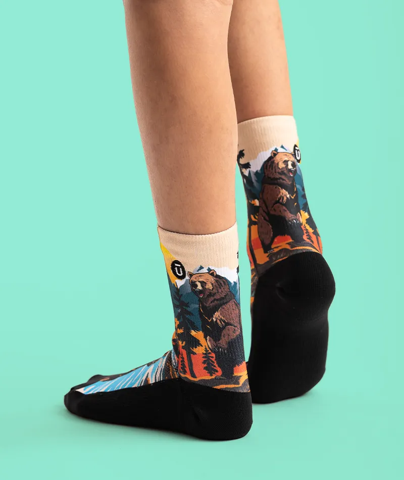Grizzly Bear Youth Crew Socks