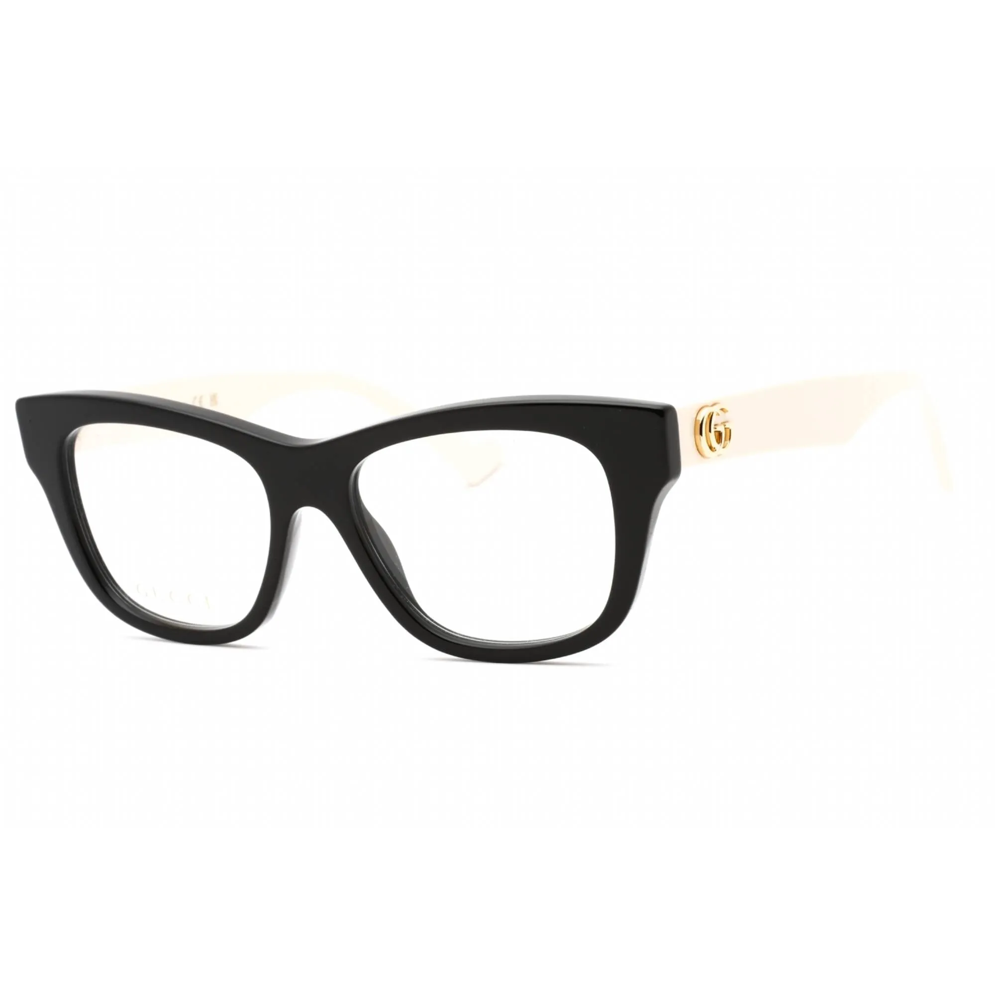 Gucci Women's Eyeglasses - Black Acetate Cat Eye Shape Full Rim Frame | GG0999O 002