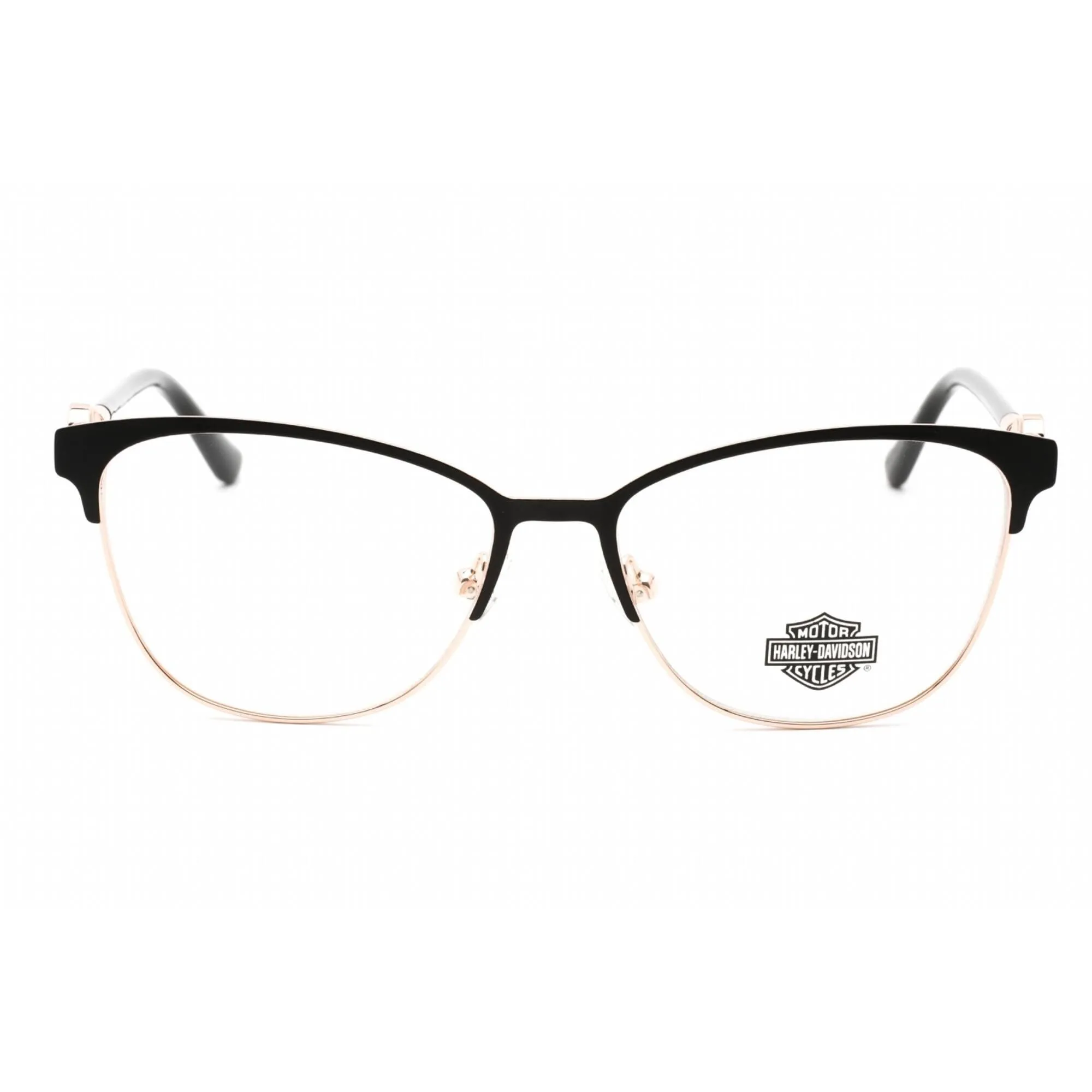 Harley Davidson Women's Eyeglasses - Full Rim Matte Black Metal Frame | HD0563 002