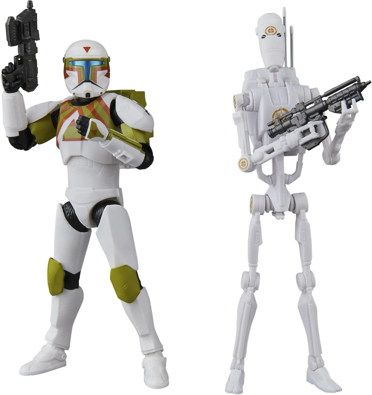 Hasbro Star Wars Black Series Battlefront II Clone Commando Urban Fighter & B1 Battle Droid Training 6 Inch Action Figure