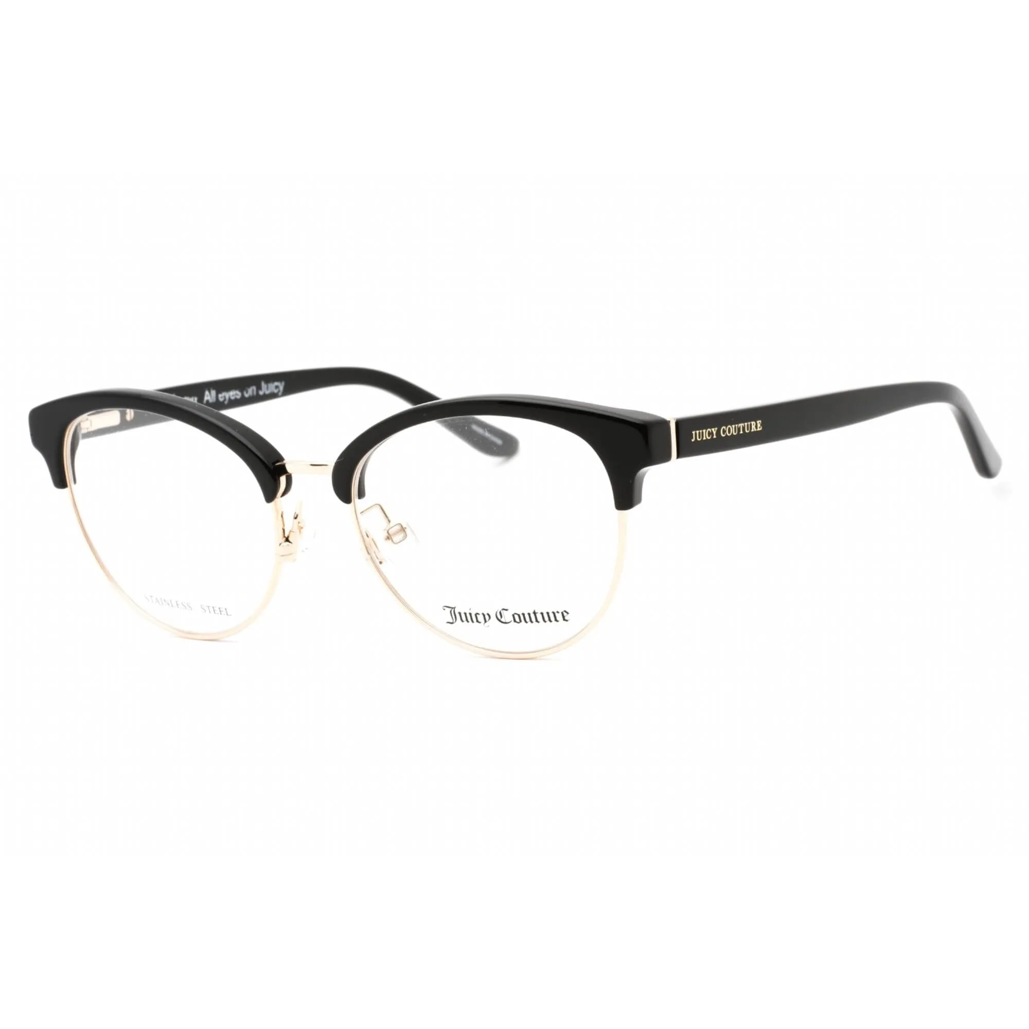Juicy Couture Women's Eyeglasses - Black Cat Eye Shape Full Rim Frame | JU 224 0807 00