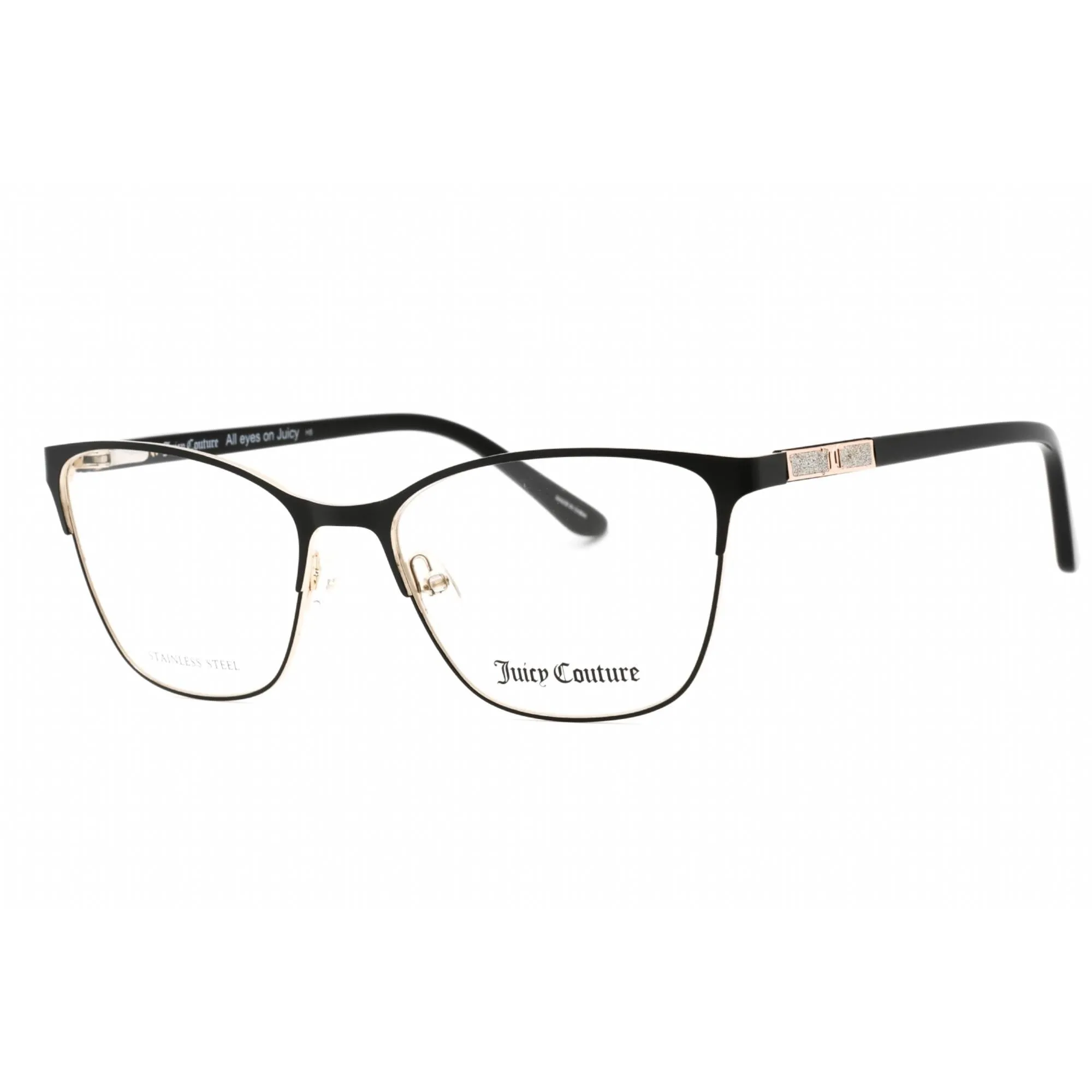 Juicy Couture Women's Eyeglasses - Matte Black Metal Cat Eye Frame | JU 247/G 0003 00