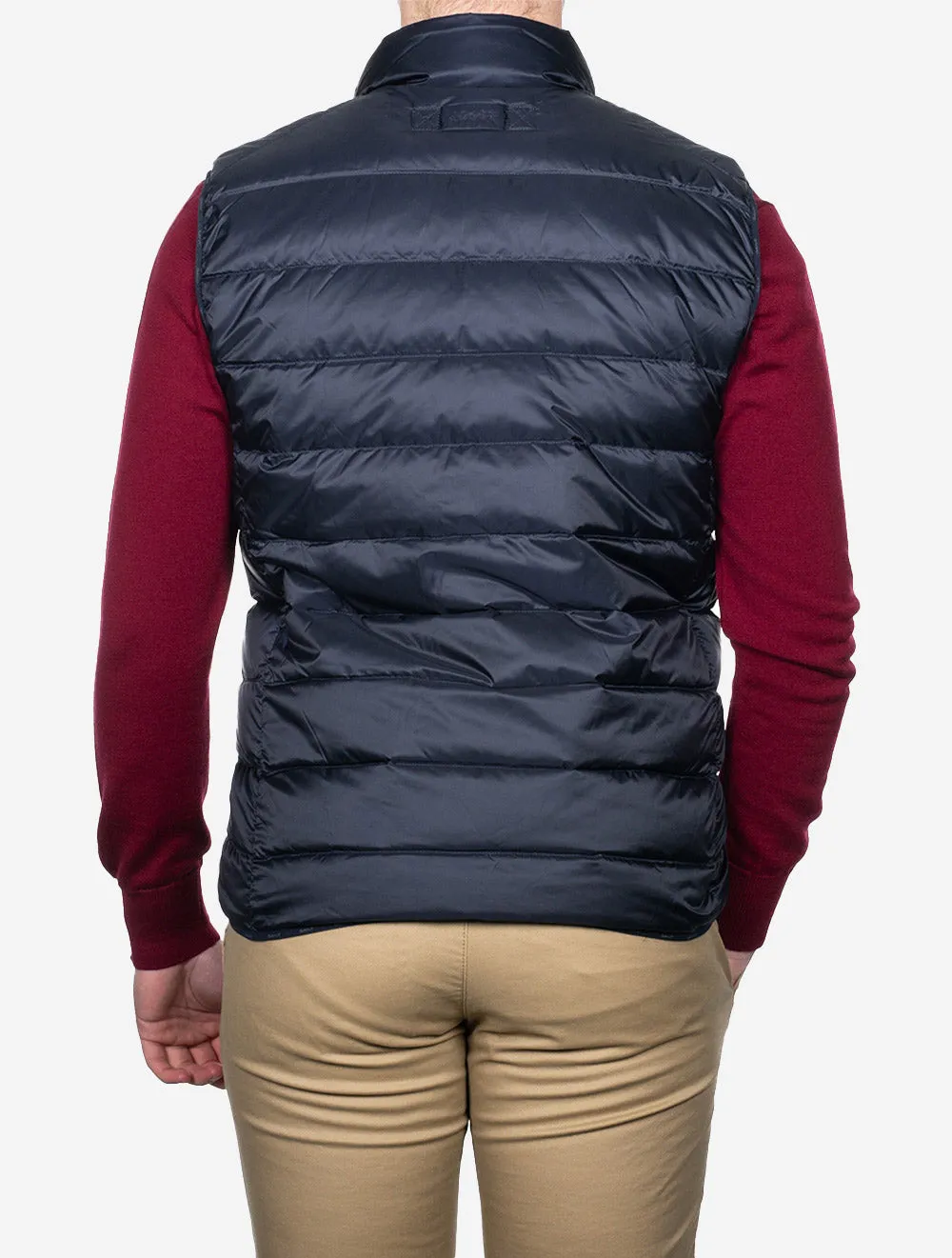 Light Down Vest Gilet Evening Blue