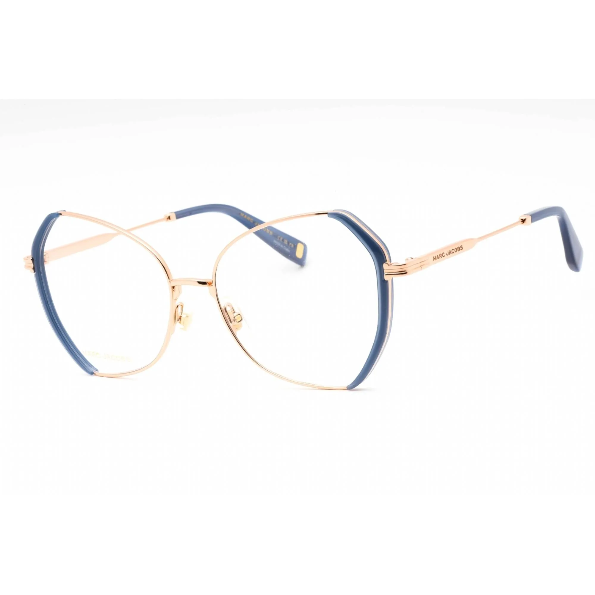 Marc Jacobs Women's Eyeglasses - Gold Blue Metal Cat Eye Full Rim Frame | MJ 1081 LKS