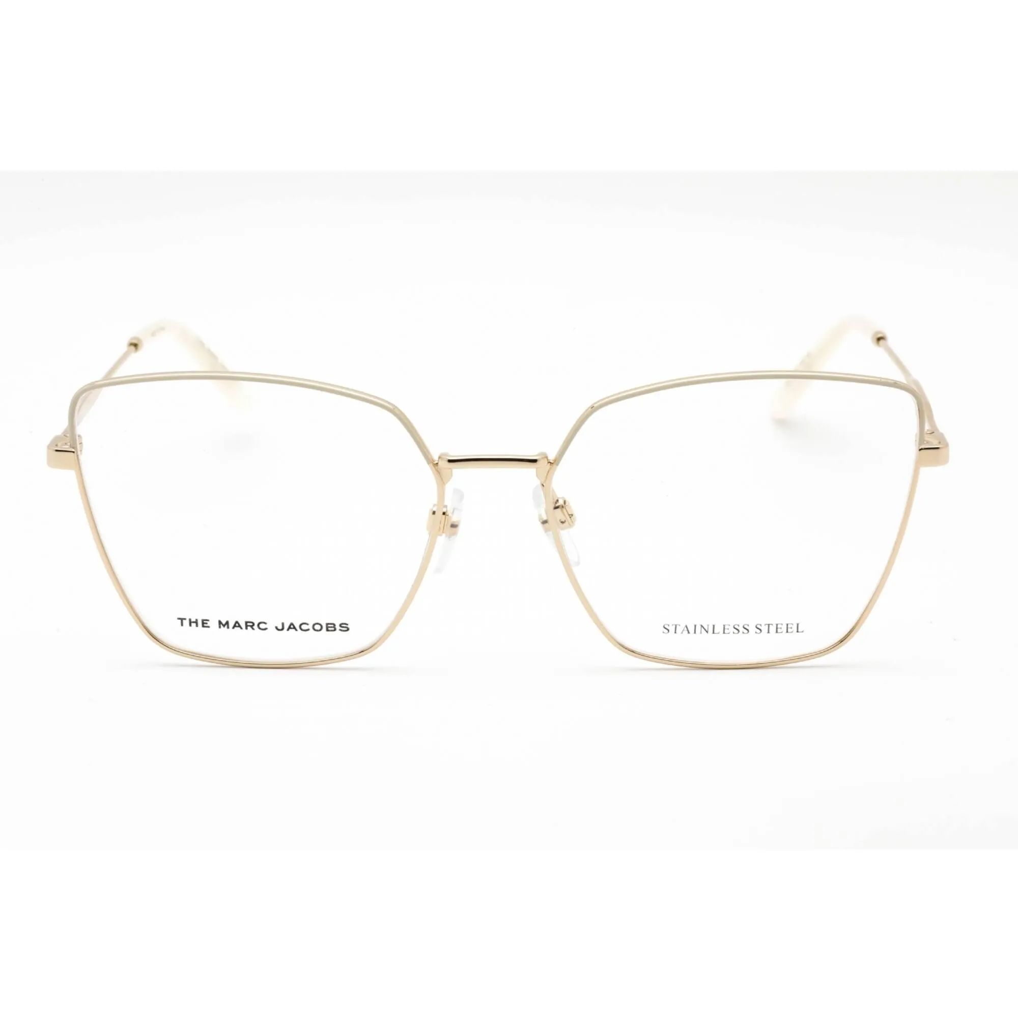 Marc Jacobs Women's Eyeglasses - Gold Ivory Metal Cat Eye Frame | MARC 561 0Y3R 00