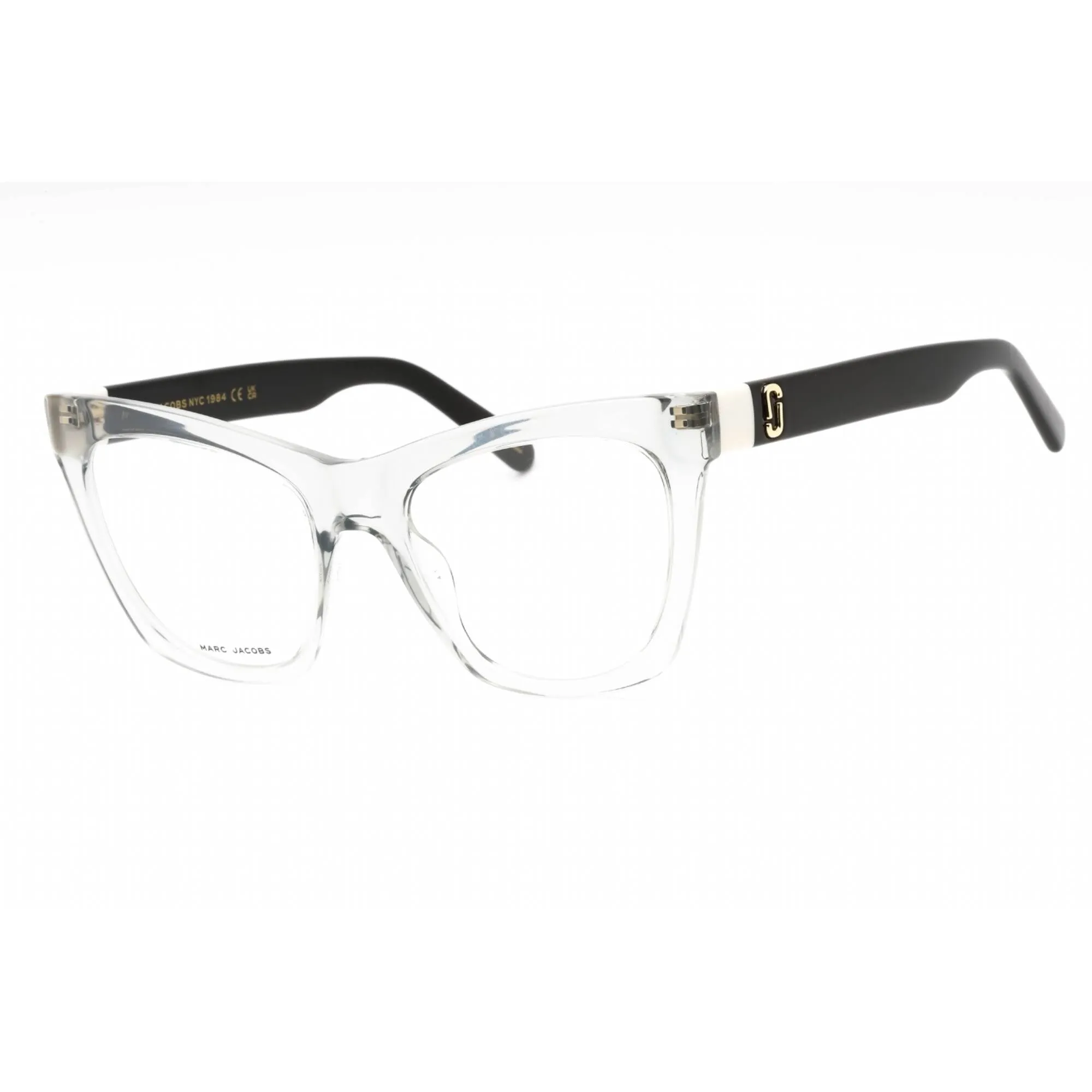 Marc Jacobs Women's Eyeglasses - Grey Black Plastic Cat Eye Frame | MARC 649 0R6S 00