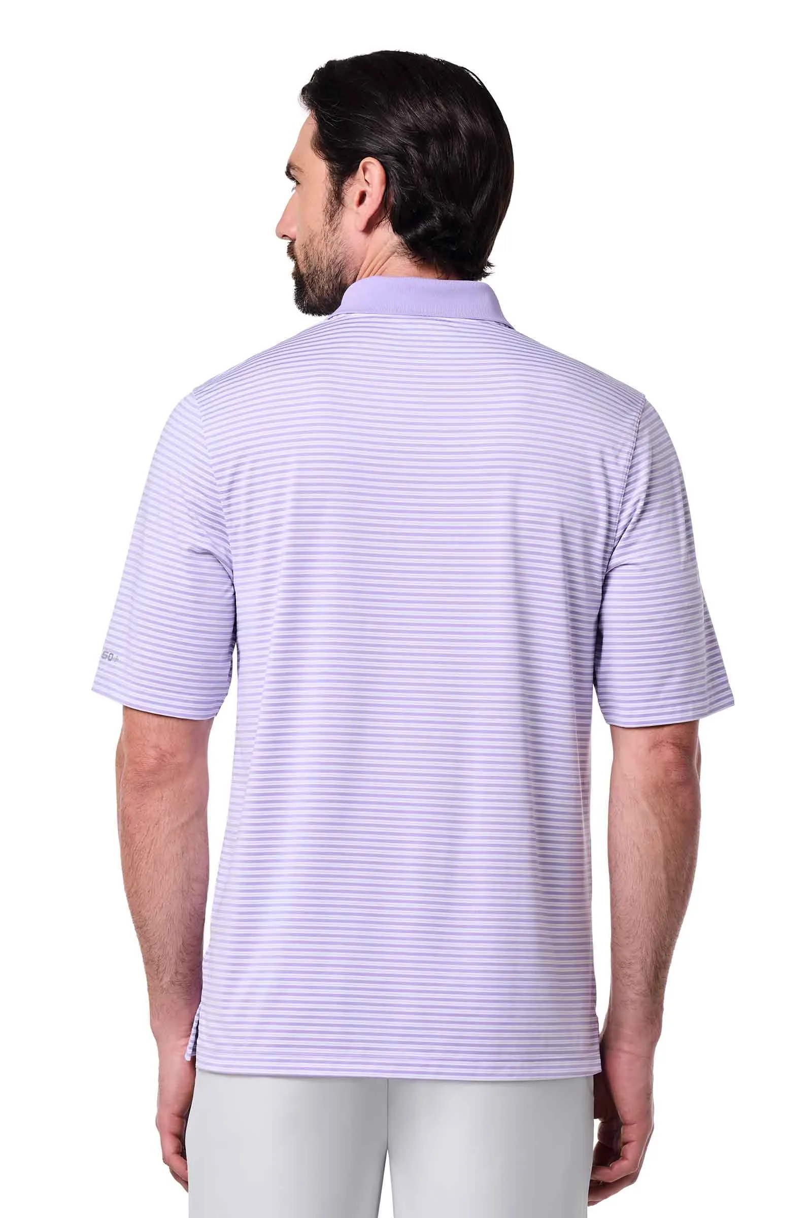 Men's Erodym Short Sleeve Polo | Lavendula/White