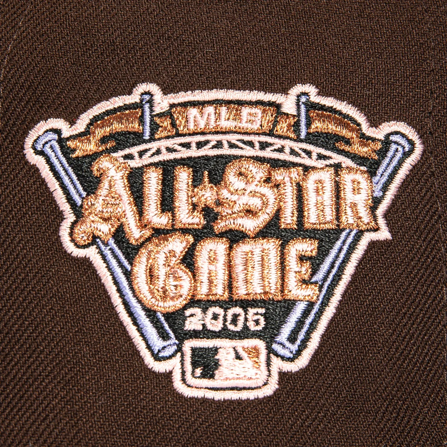 New Era 59Fifty Detroit Tigers 2005 All Star Game Patch Hat - Brown. Black