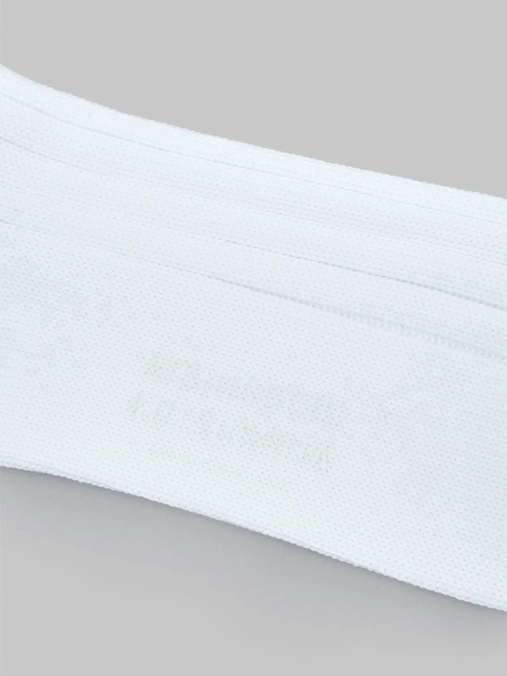 Nishiguchi Kutsushita Egyptian Cotton Ribbed Socks Off White