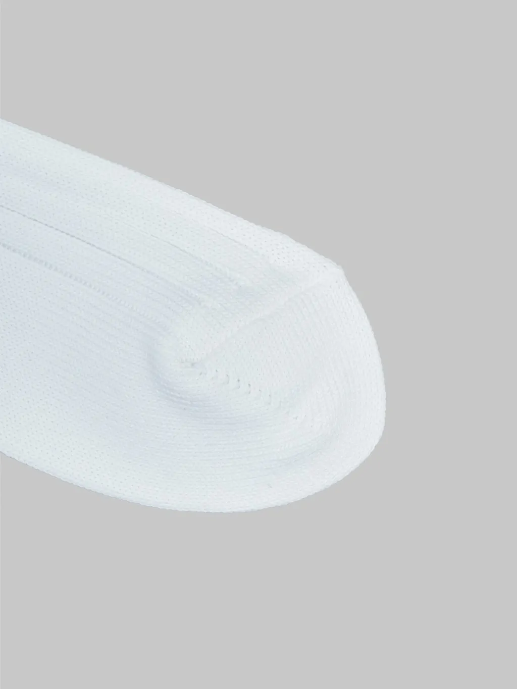 Nishiguchi Kutsushita Egyptian Cotton Ribbed Socks Off White