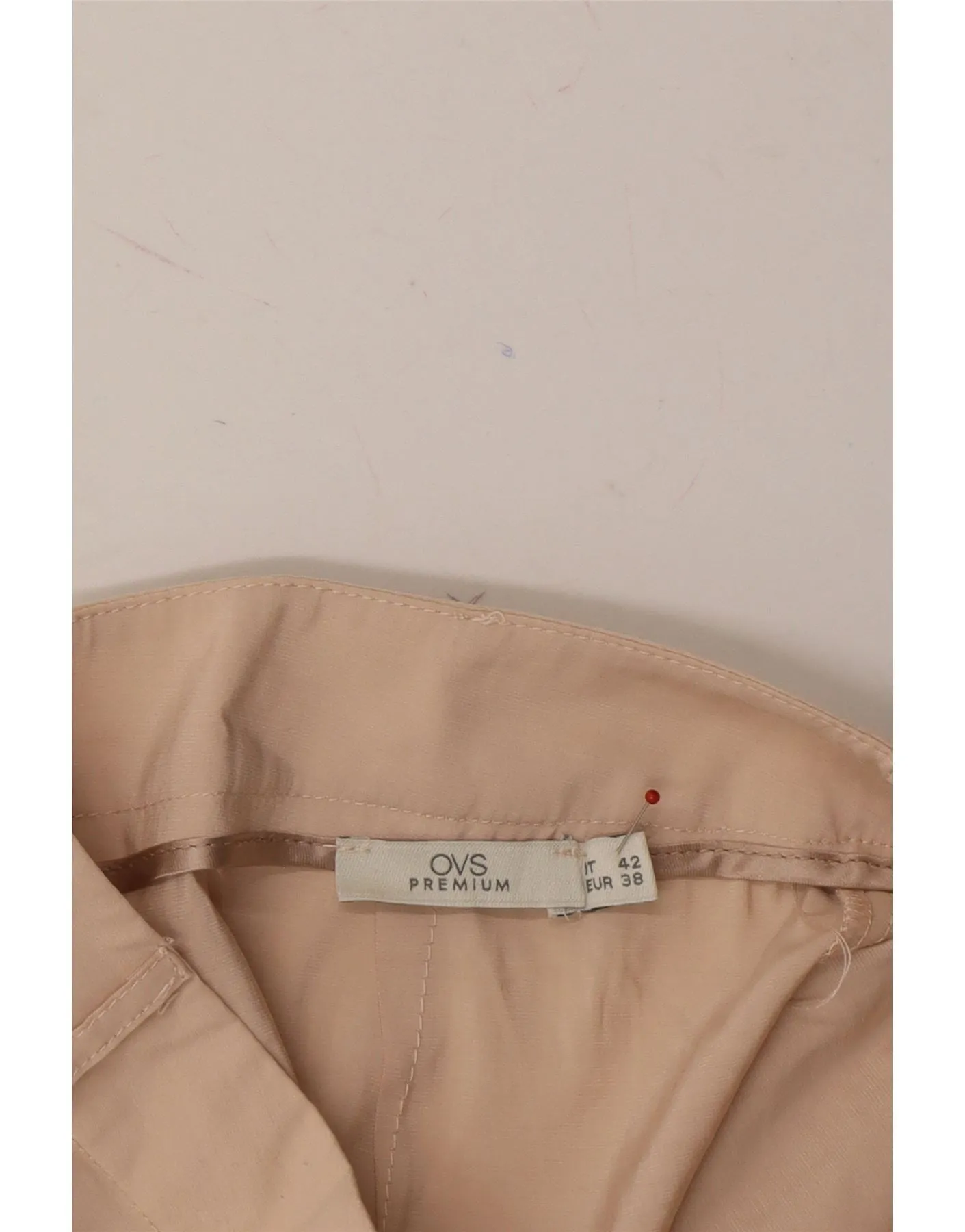 OVS Womens High Waist Cullotes Casual Shorts IT 42 Medium W28  Beige