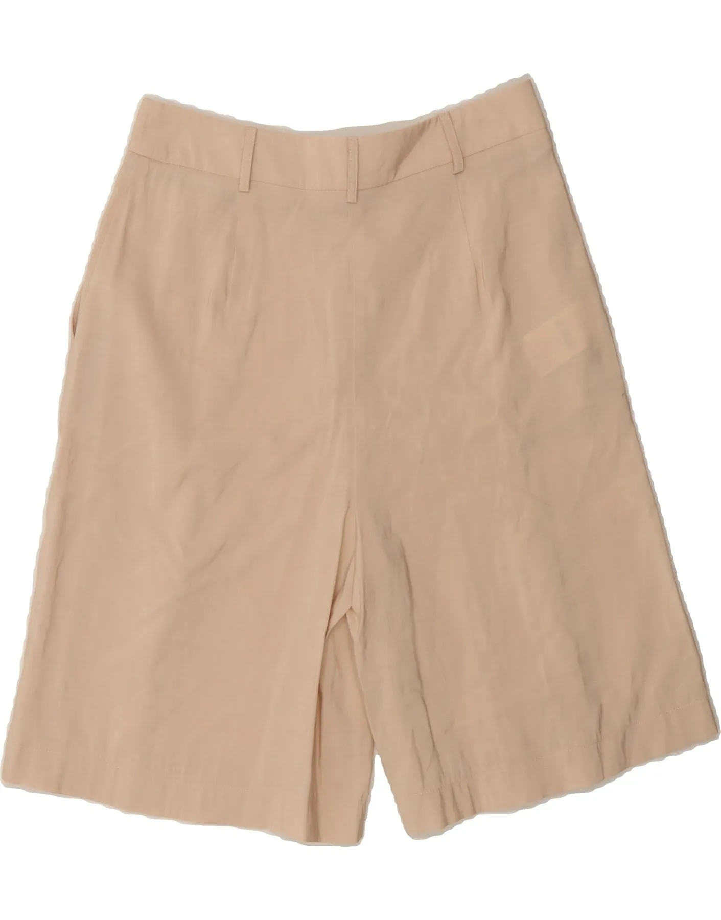 OVS Womens High Waist Cullotes Casual Shorts IT 42 Medium W28  Beige