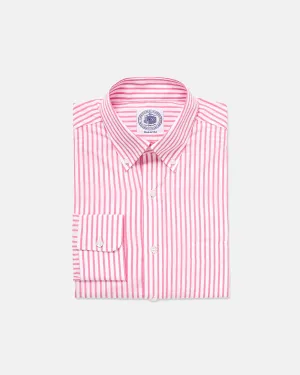 PINK BUTCHER STRIPE DRESS SHIRT