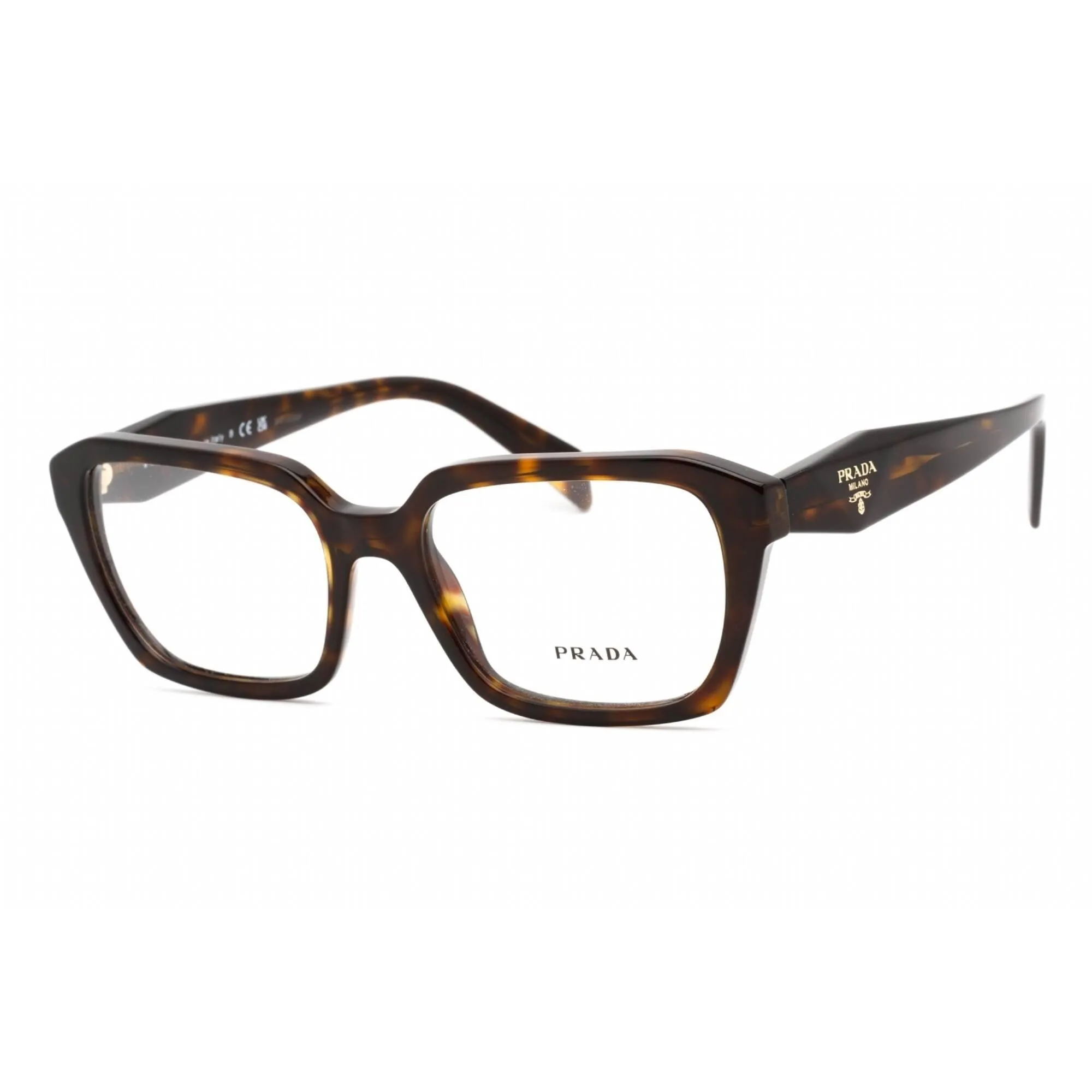 Prada Women's Eyeglasses - Full Rim Cat Eye Havana Plastic Frame | 0PR 14ZV 2AU1O1