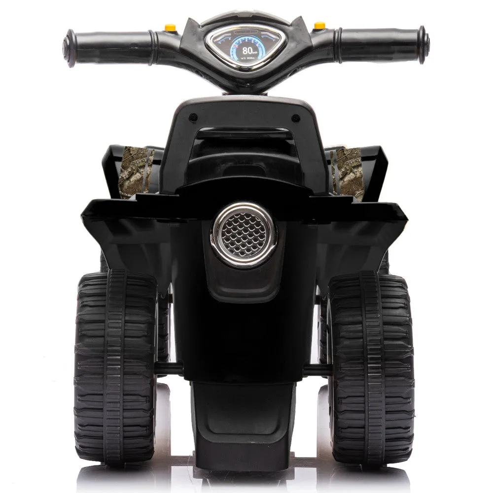 RealTree Quad Push Car - Black - Foot-To-Floor Ride-On for Toddlers 12mo 