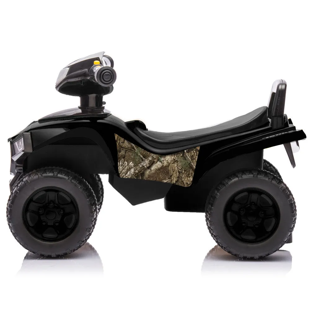 RealTree Quad Push Car - Black - Foot-To-Floor Ride-On for Toddlers 12mo 