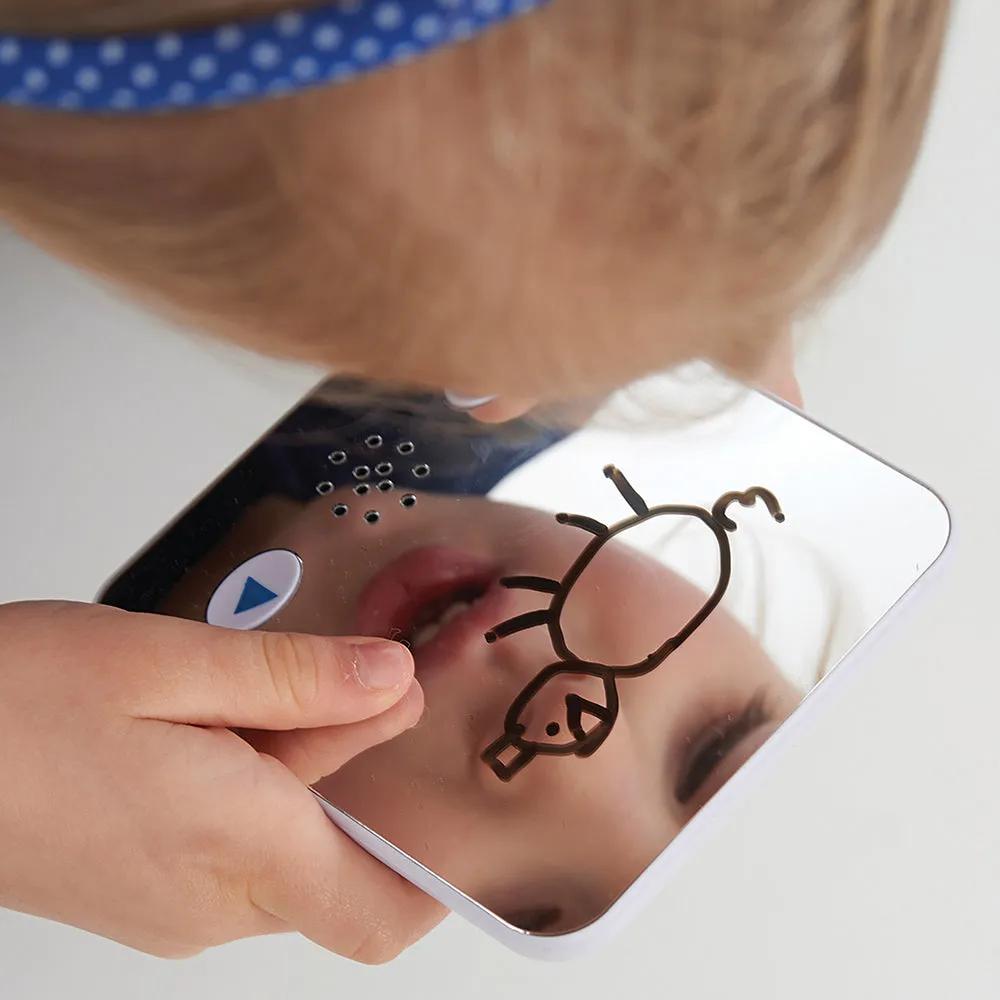 Recordable Sound Bank Mirror | 30-Second Playback & Dry Erasable Cover