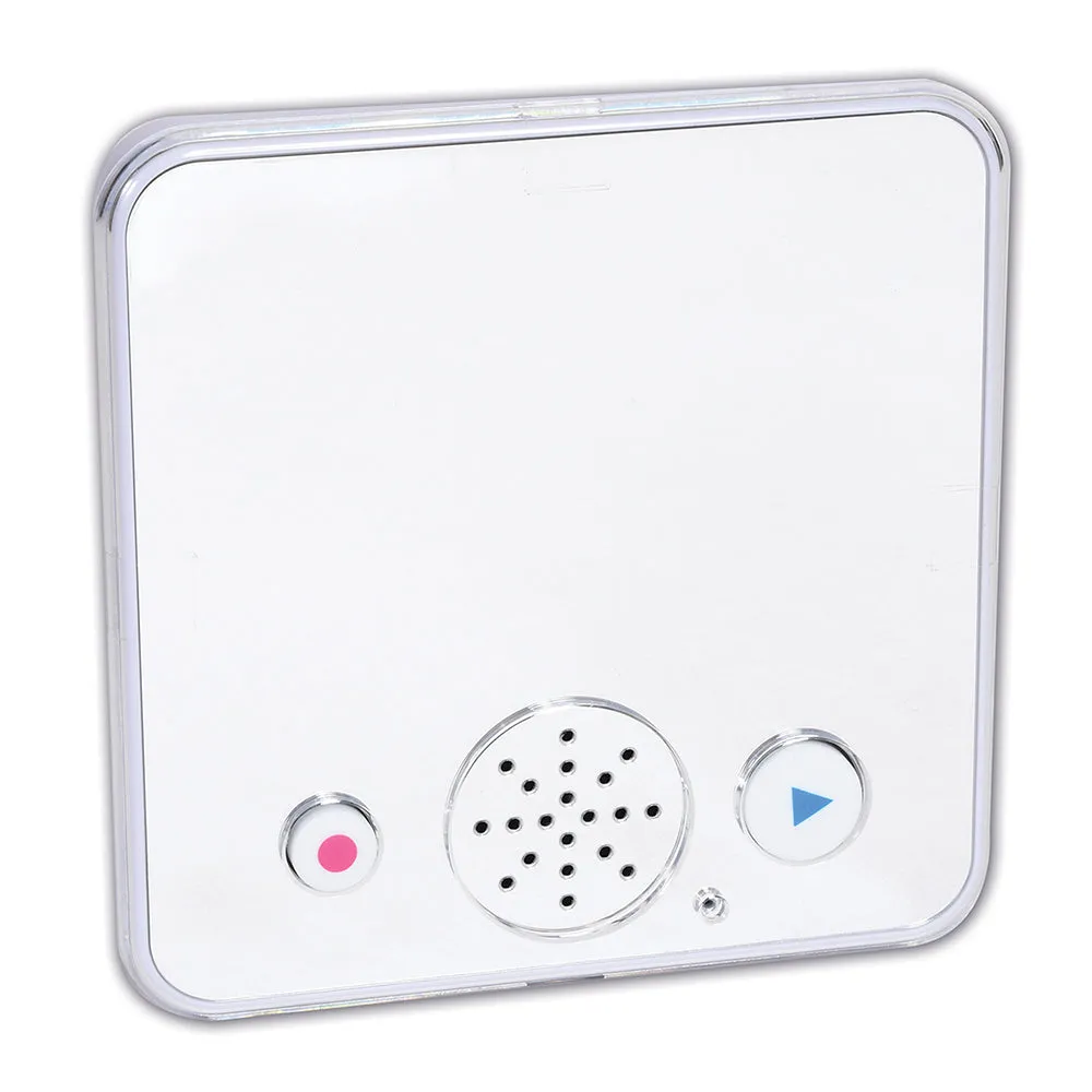 Recordable Sound Bank Mirror | 30-Second Playback & Dry Erasable Cover