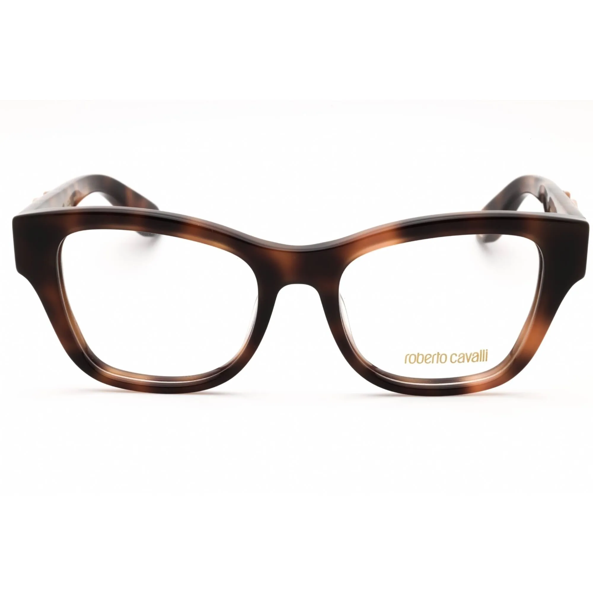 Roberto Cavalli Women's Eyeglasses - Dark Havana Cat Eye Full Rim Frame | VRC025M 02BV