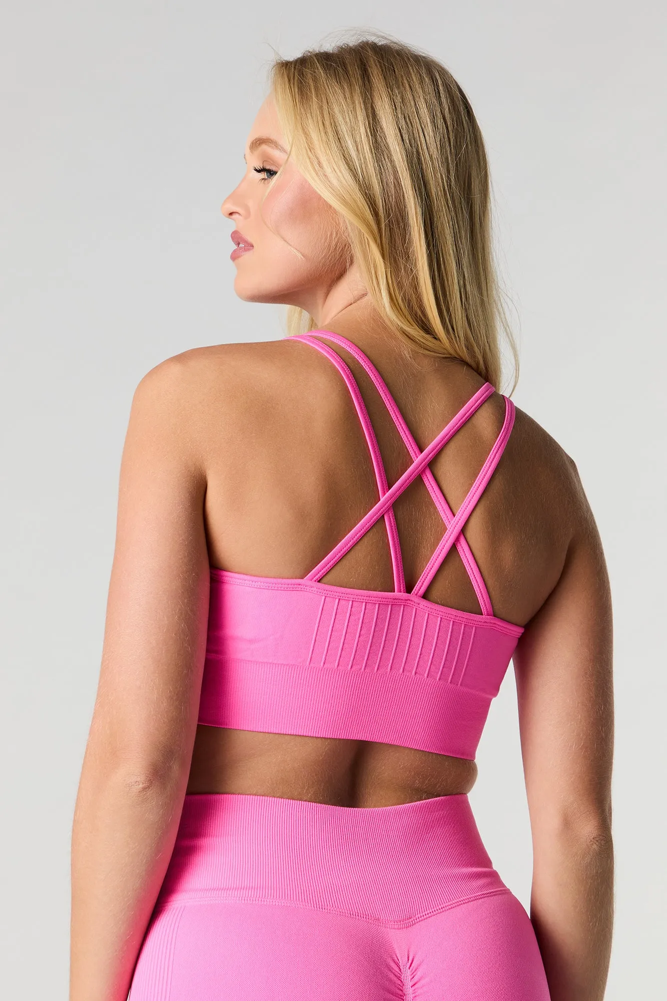 Seamless Strappy Sports Bra