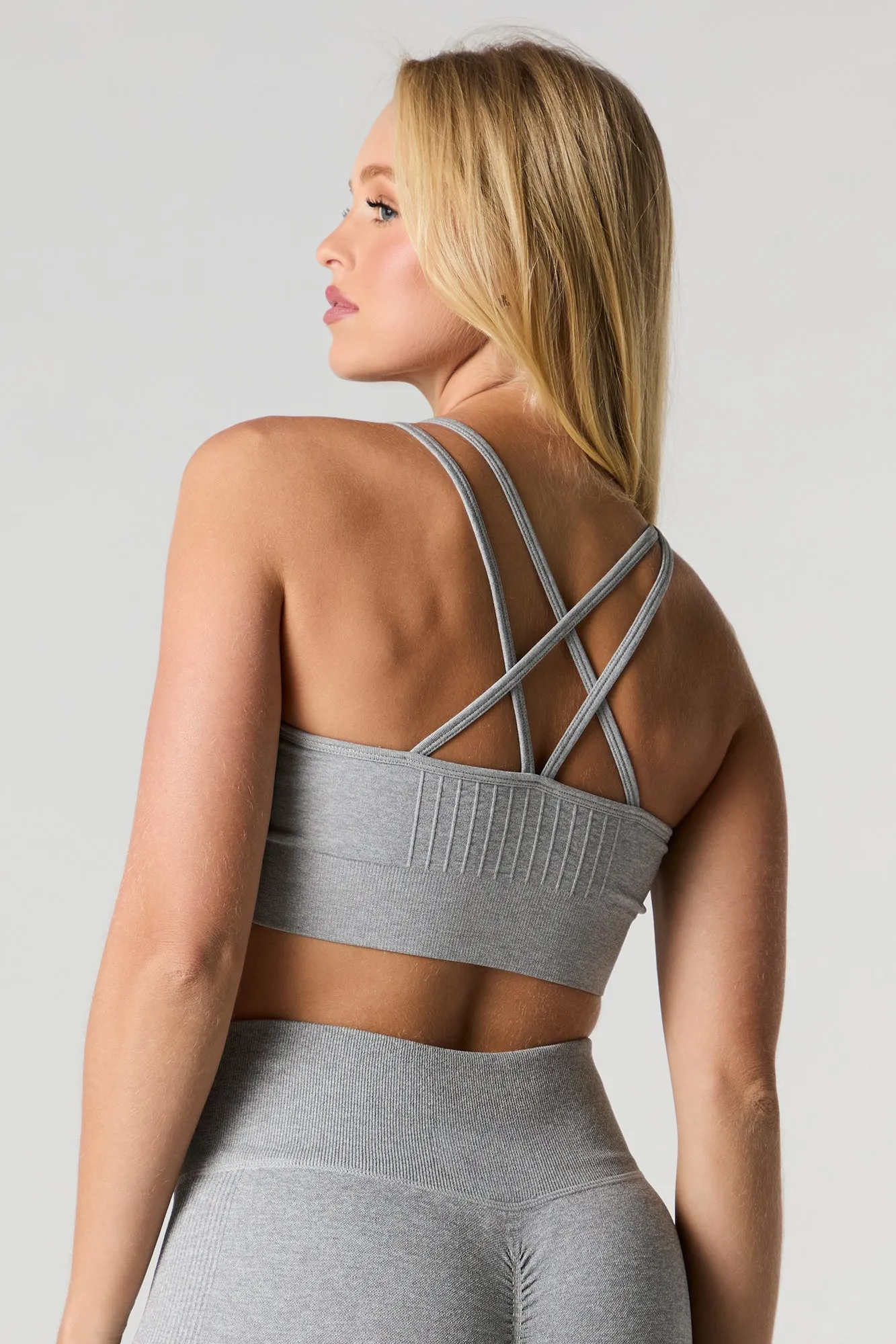 Seamless Strappy Sports Bra