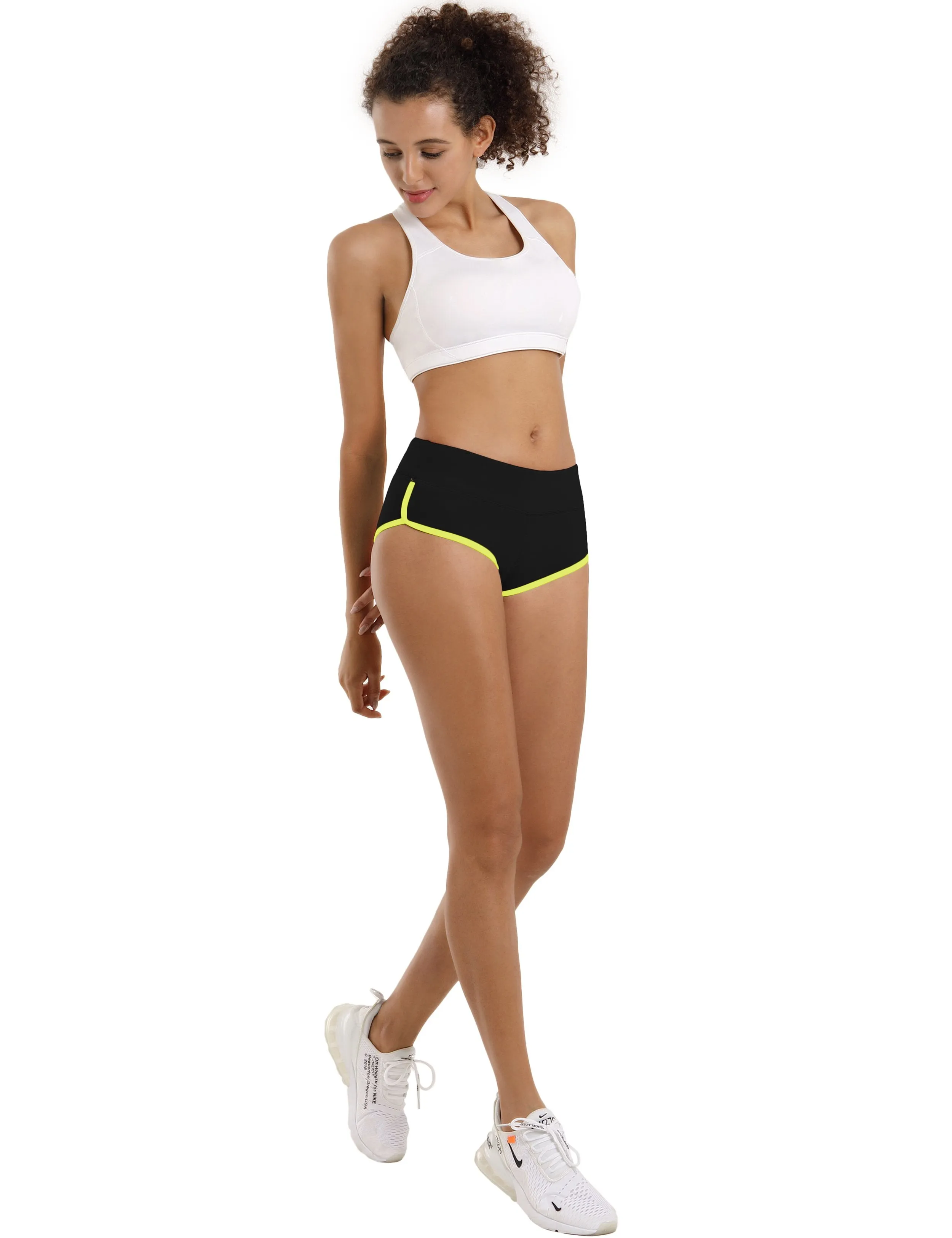 Sexy Booty Golf Shorts black_fluorescentyellow ins_Golf