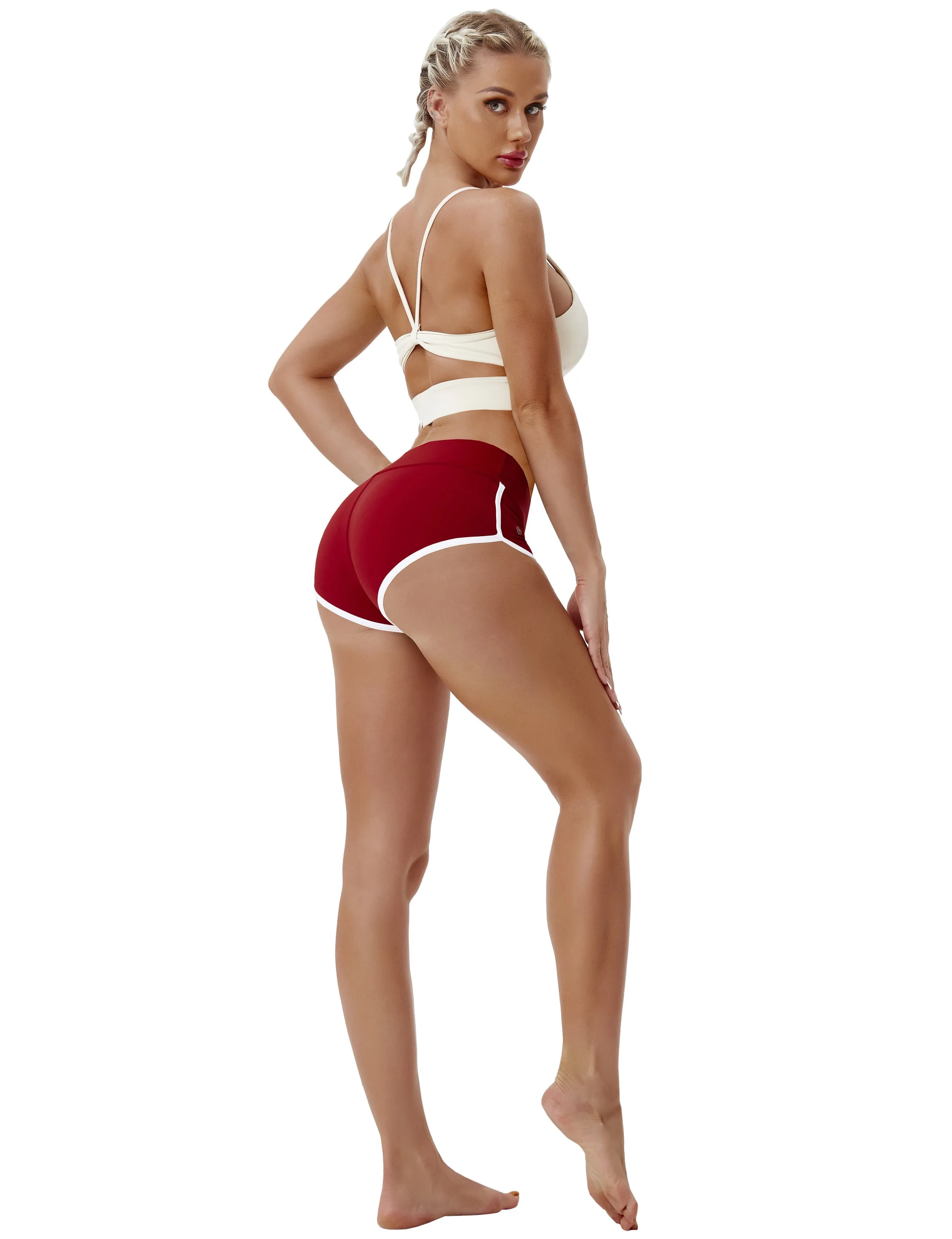 Sexy Booty Pilates Shorts cherryred_Pilates