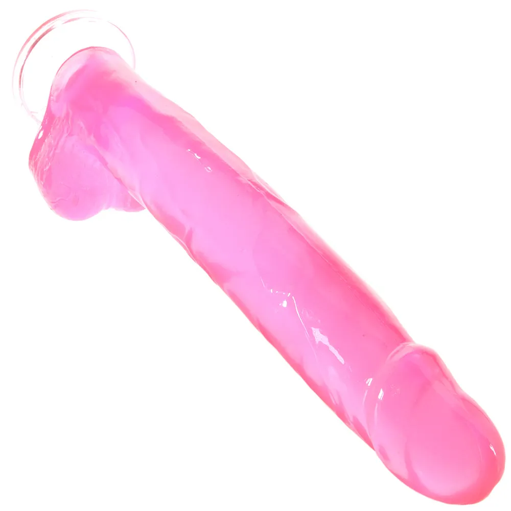 Size Queen 12 Inch Jelly Dildo in Pink