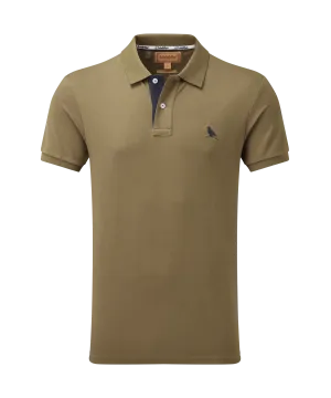 St Ives Jersey Polo Shirt - Dark Khaki Green