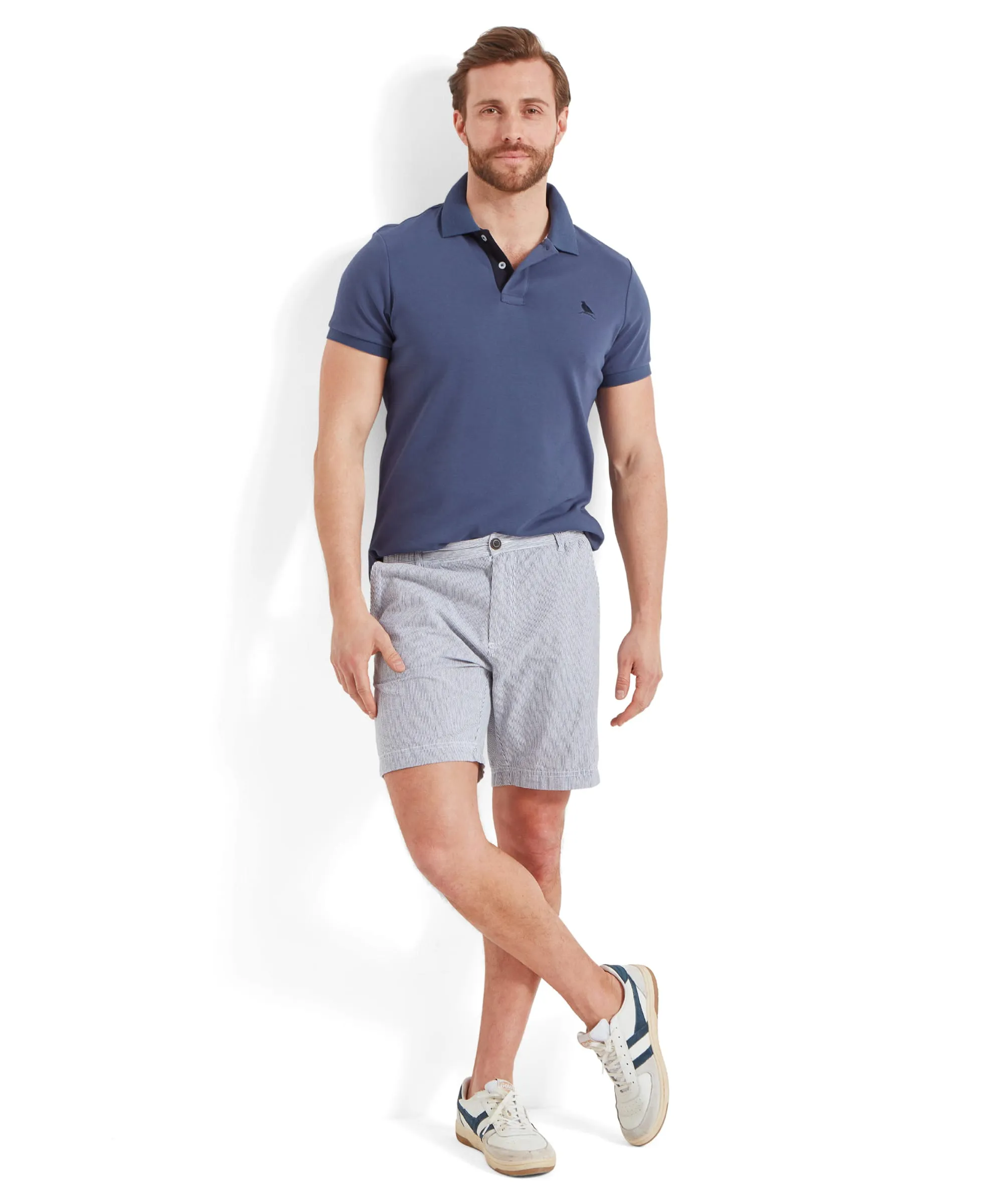 St Ives Jersey Polo Shirt - French Navy
