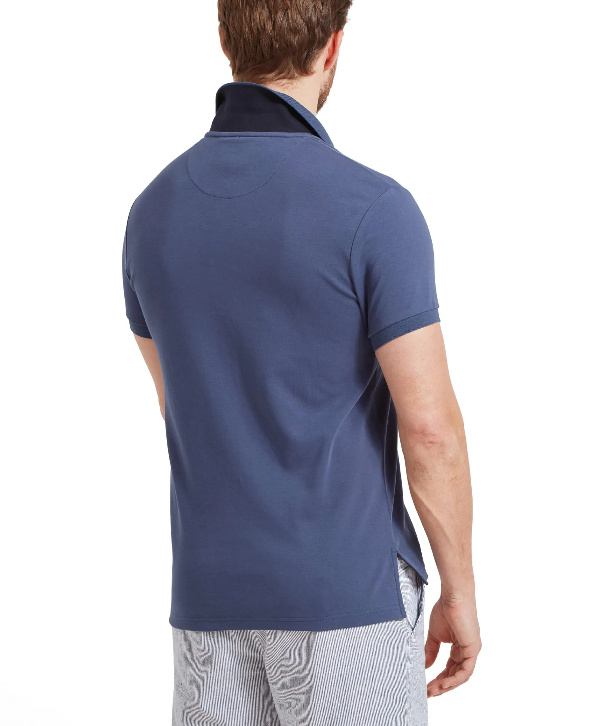 St Ives Jersey Polo Shirt - French Navy