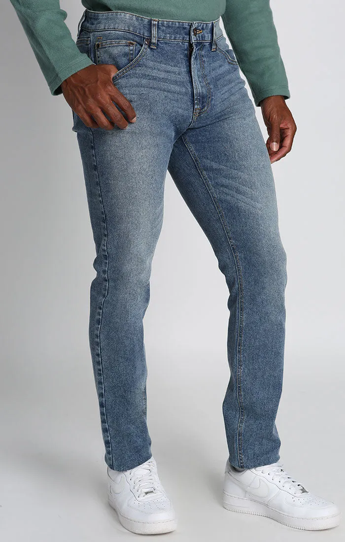 Straight Fit Stretch Denim