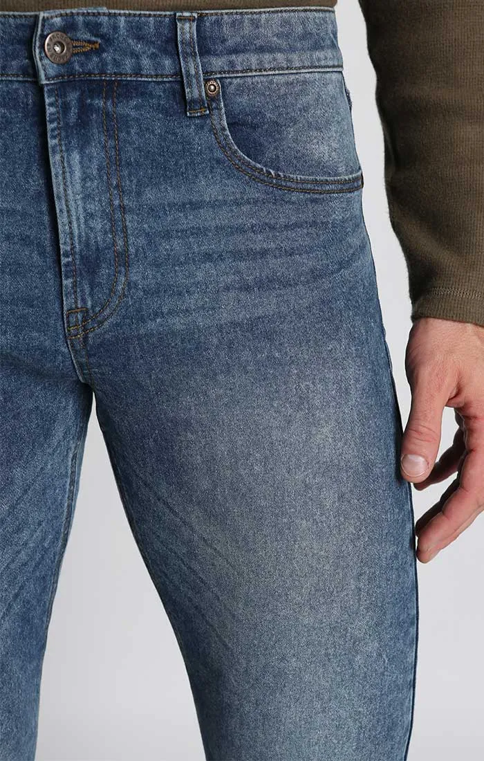 Straight Fit Stretch Denim