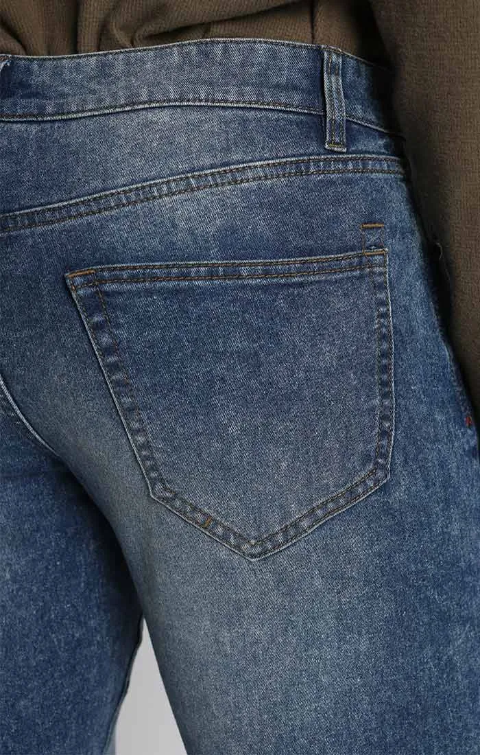Straight Fit Stretch Denim