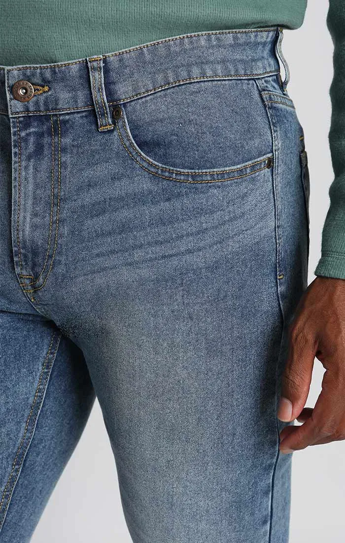 Straight Fit Stretch Denim