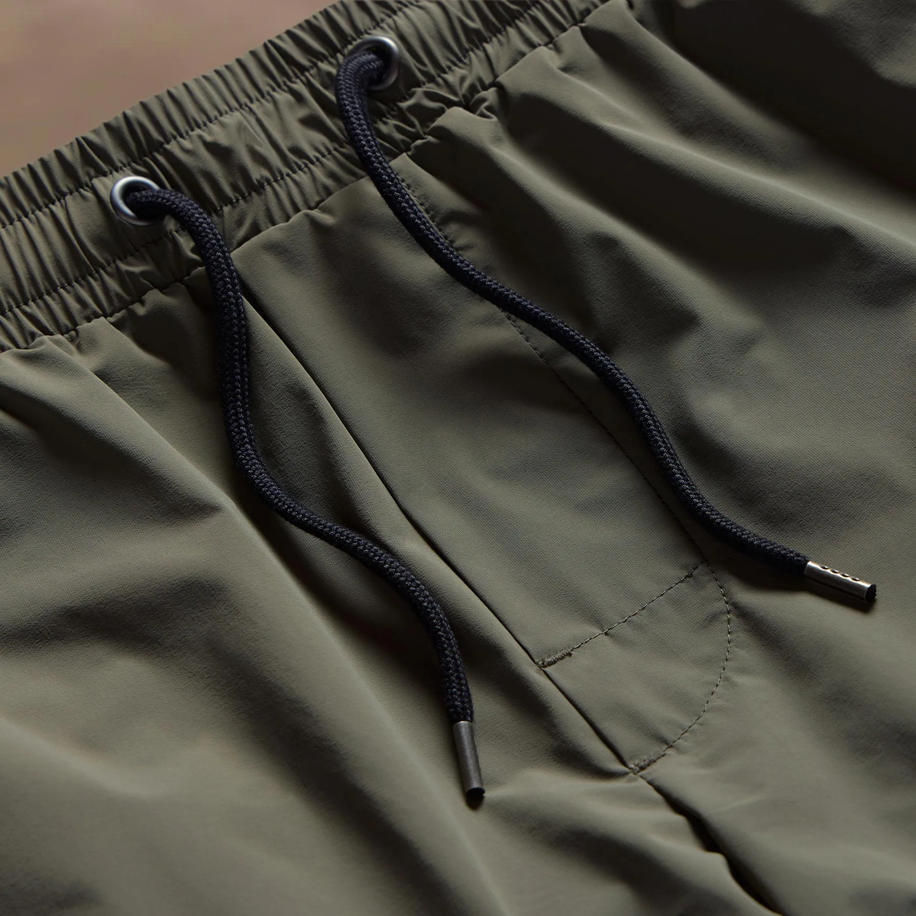 Stretch Nylon Split Hem Boardshort - Artillery