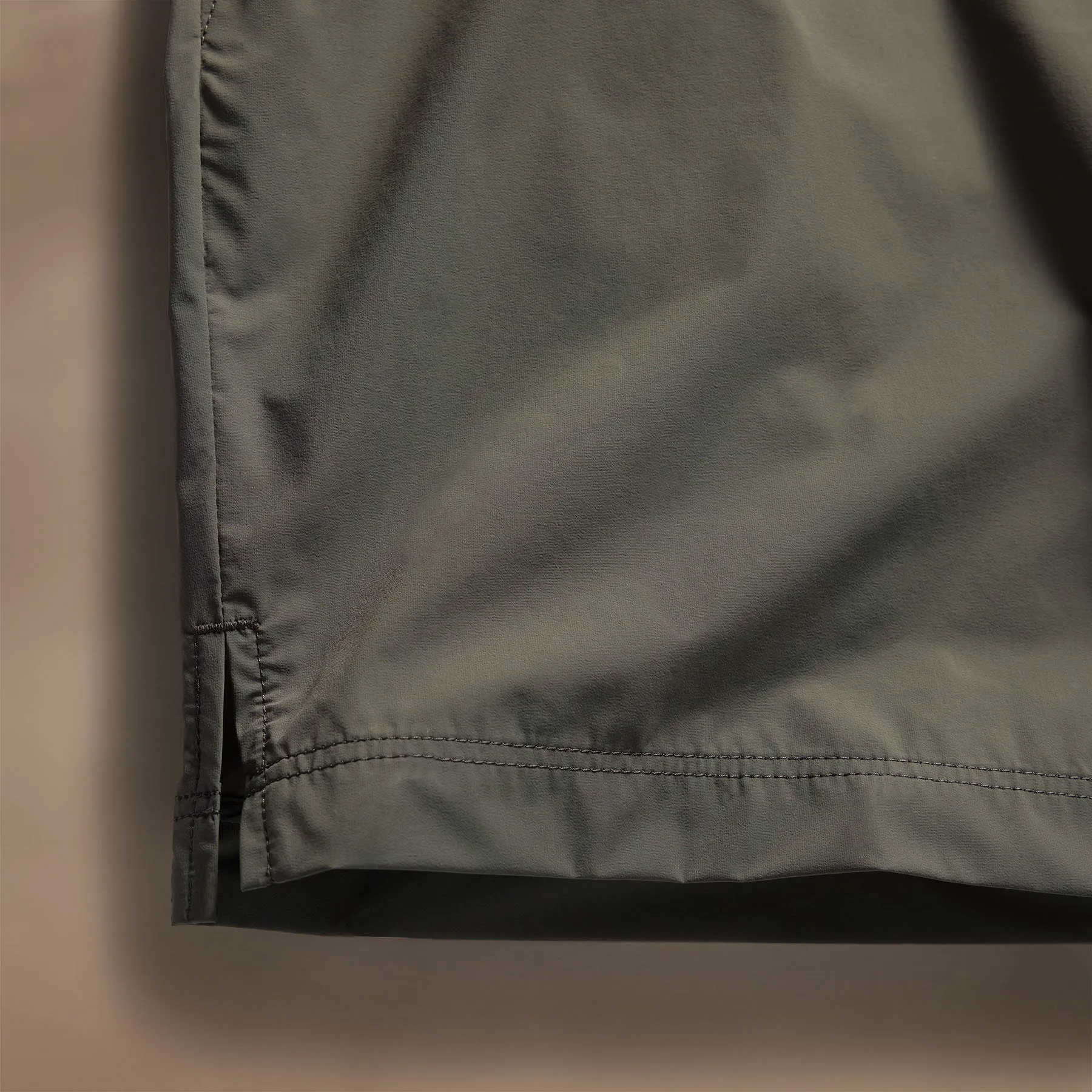Stretch Nylon Split Hem Boardshort - Artillery