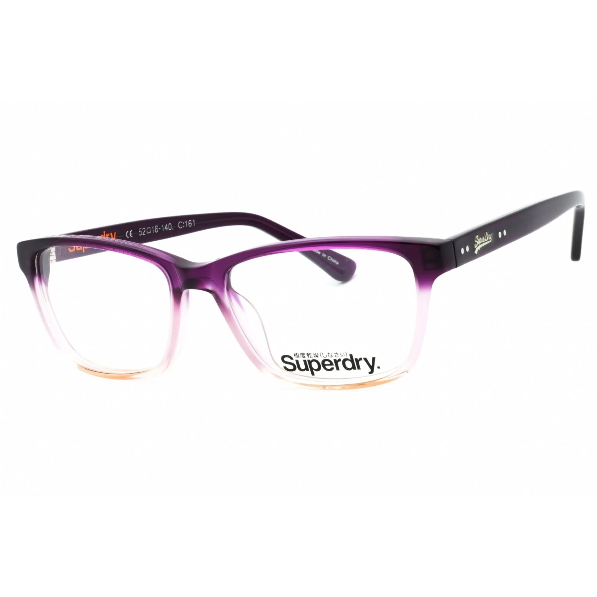 Superdry Women's Eyeglasses - Purple/Lilac Gradient Plastic Cat Eye | SDO-LEIGH 161