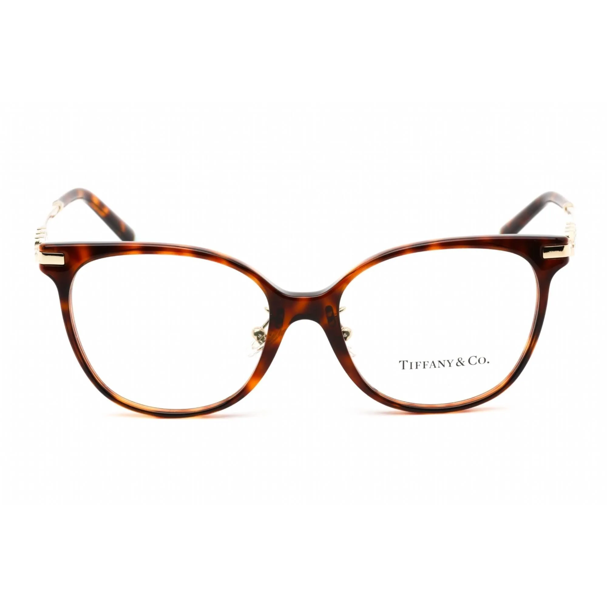 Tiffany Women's Eyeglasses - Clear Lens Havana Plastic Cat Eye Frame | 0TF2220BF 8002