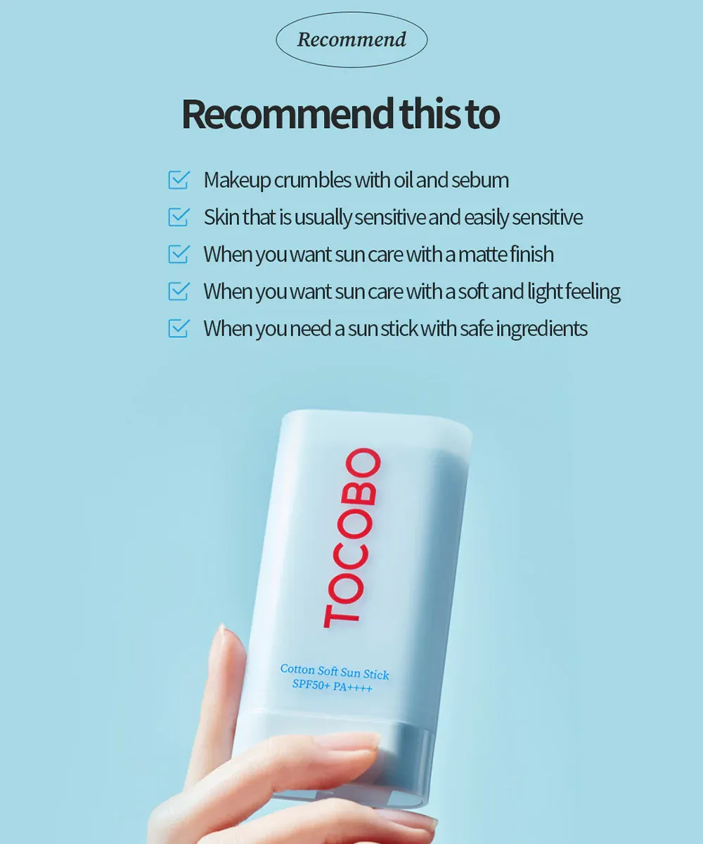 TOCOBO Cotton Soft Sunstick SPF50  PA    