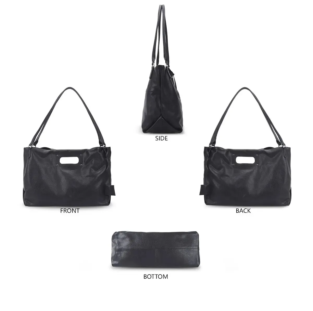 Urban Commuter Vegan Leather Tote/Shoulder Bag