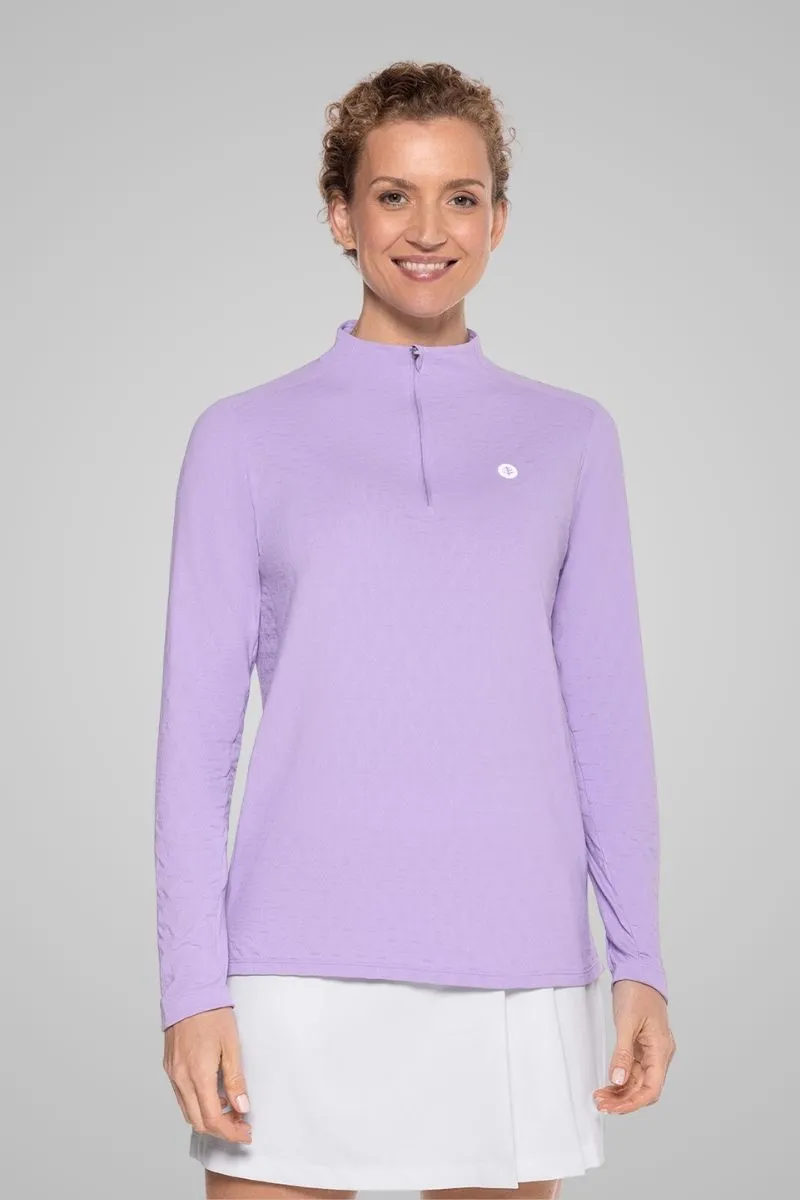 Women's Albatross Long Sleeve Pullover | Lavendula Diamond Jacquard