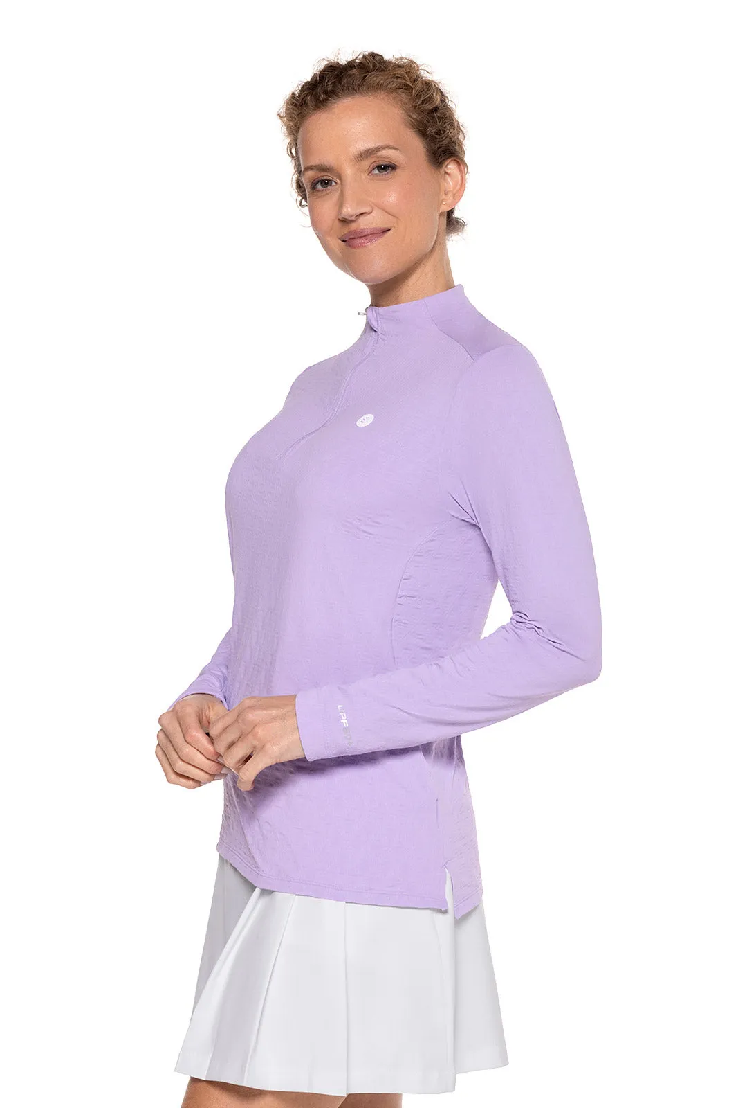 Women's Albatross Long Sleeve Pullover | Lavendula Diamond Jacquard